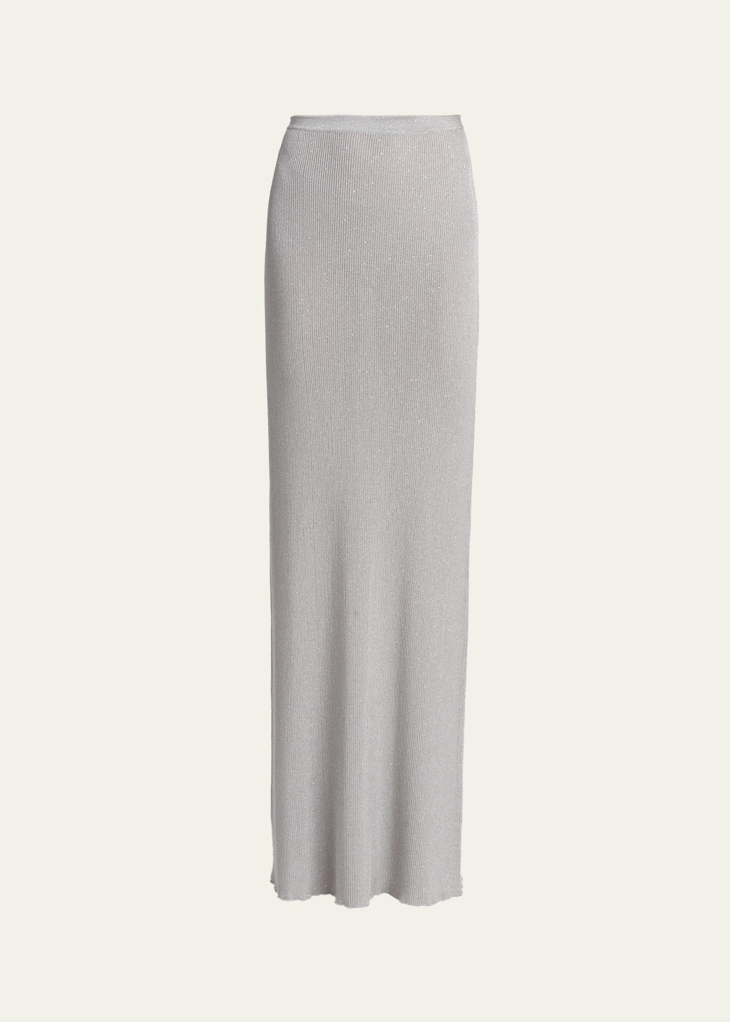 Tom Ford Paillette Ribbed Knit Maxi Skirt