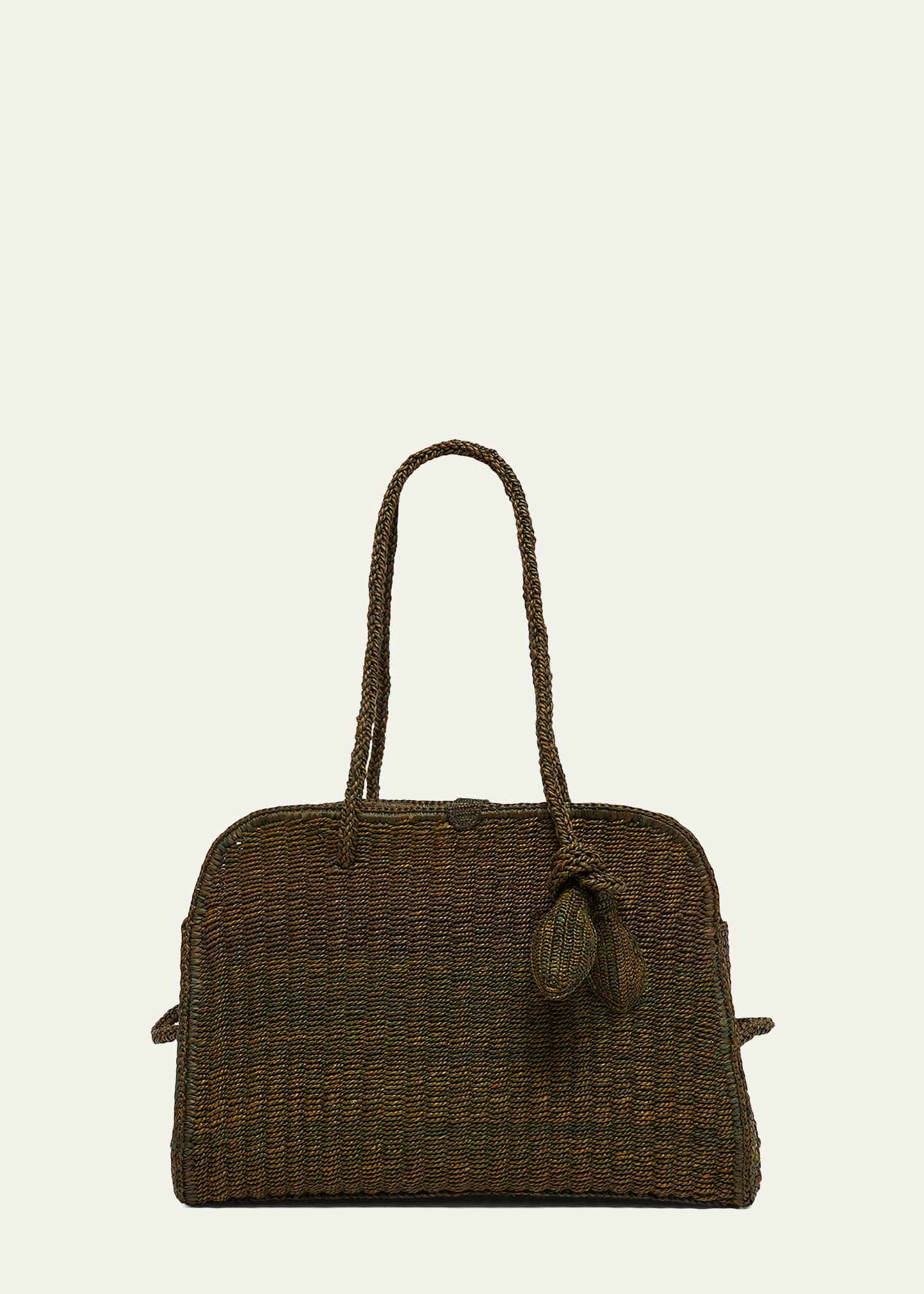 Jacquemus Le Turismo Raffia Top-Handle Bowler Bag - Bergdorf Goodman