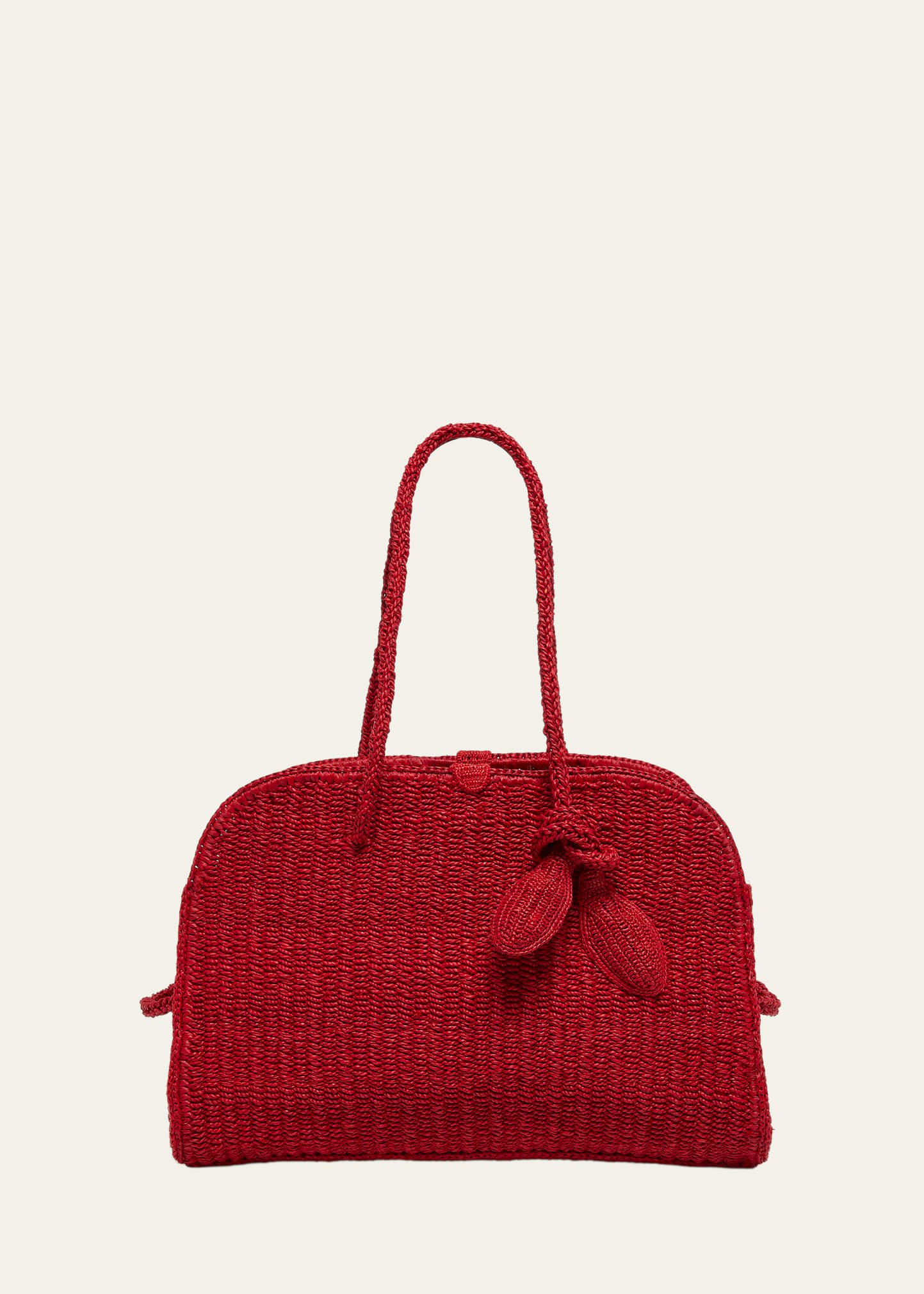 Jacquemus Le Turismo Raffia Top-Handle Bowler Bag - Bergdorf Goodman