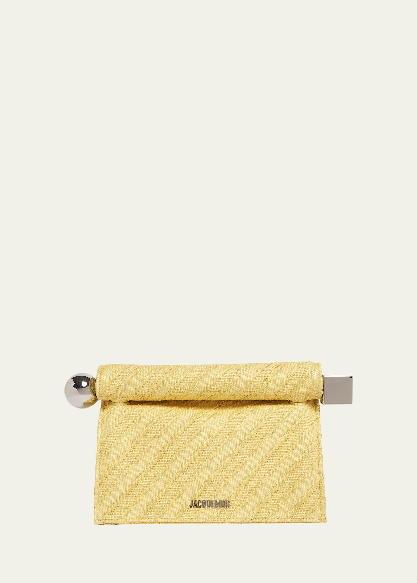 Jacquemus La Pochette Rond Carre Rolled Clutch Bag - Bergdorf Goodman