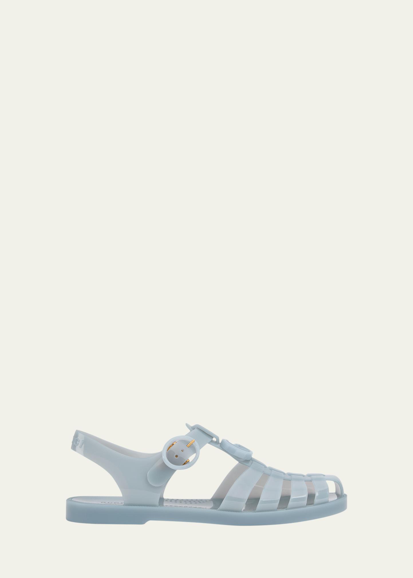 Gucci GG Glossy Jelly Fisherman Sandals - Bergdorf Goodman