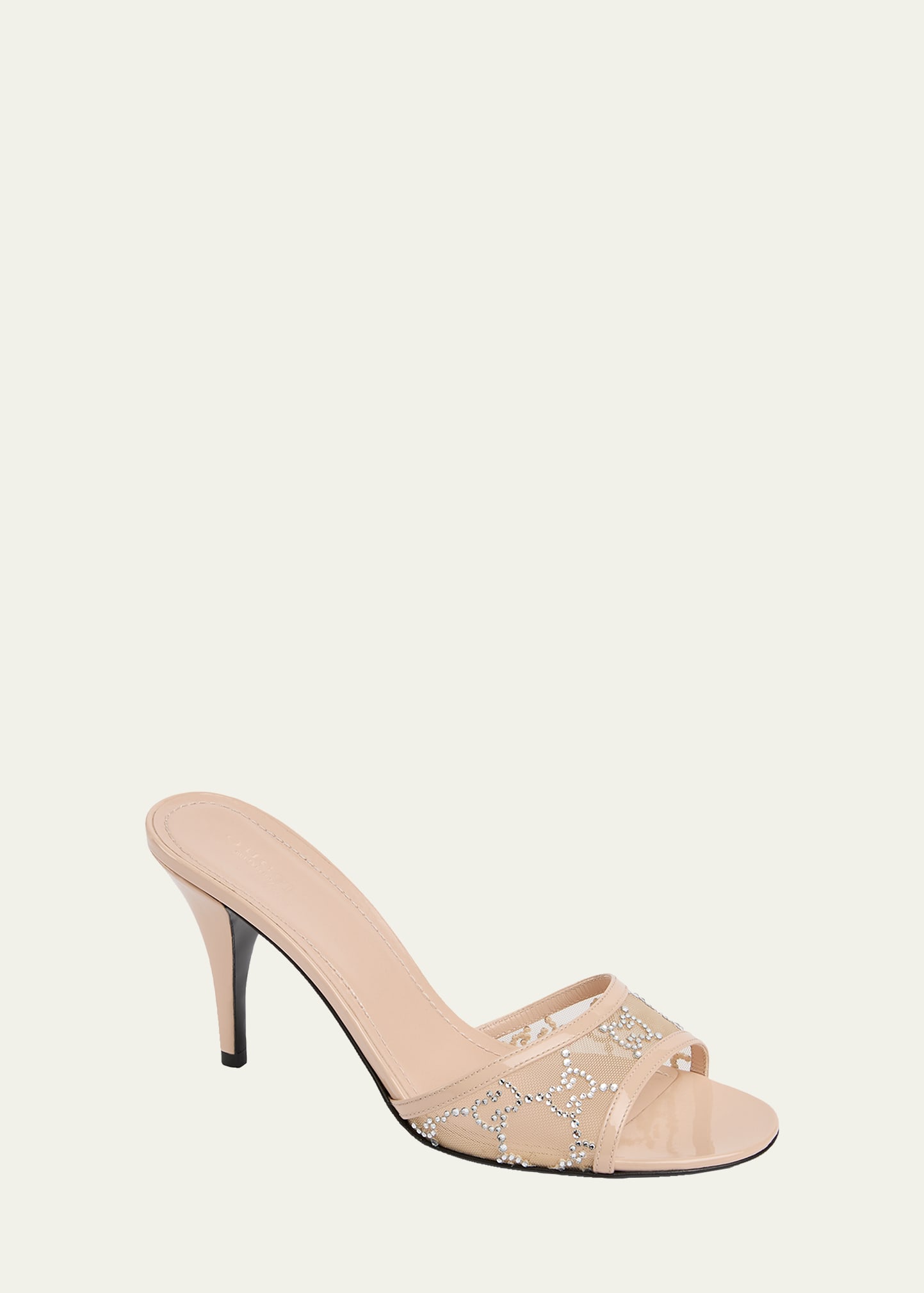 Gucci Erin Jeweled Leather Stiletto Sandals - Bergdorf Goodman