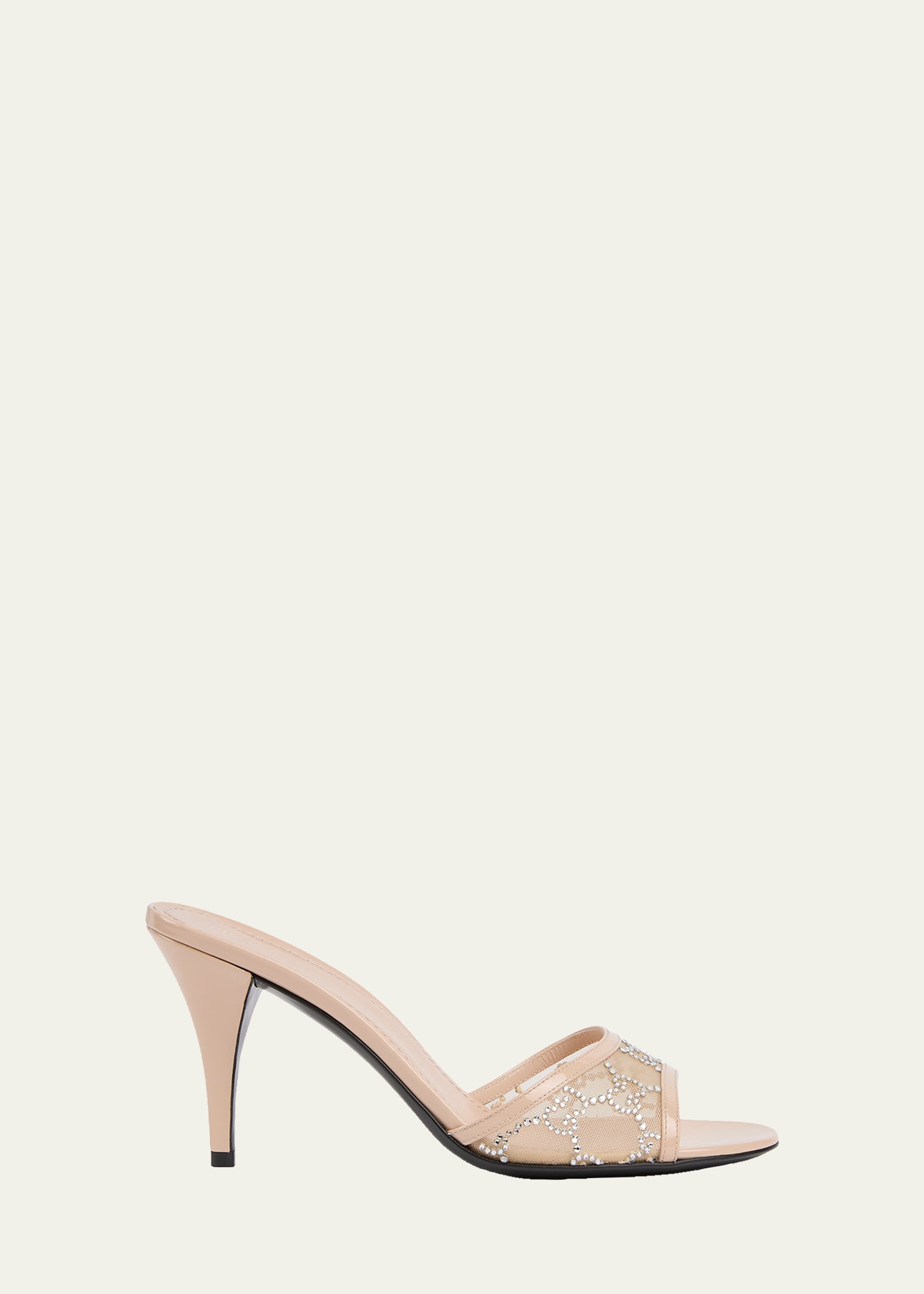 Gucci Erin Jeweled Leather Stiletto Sandals - Bergdorf Goodman