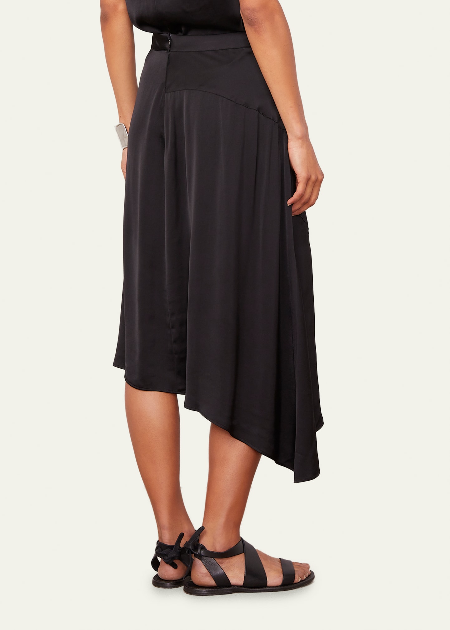 Officine Generale Anisea Flared Asymmetric Midi Skirt - Bergdorf