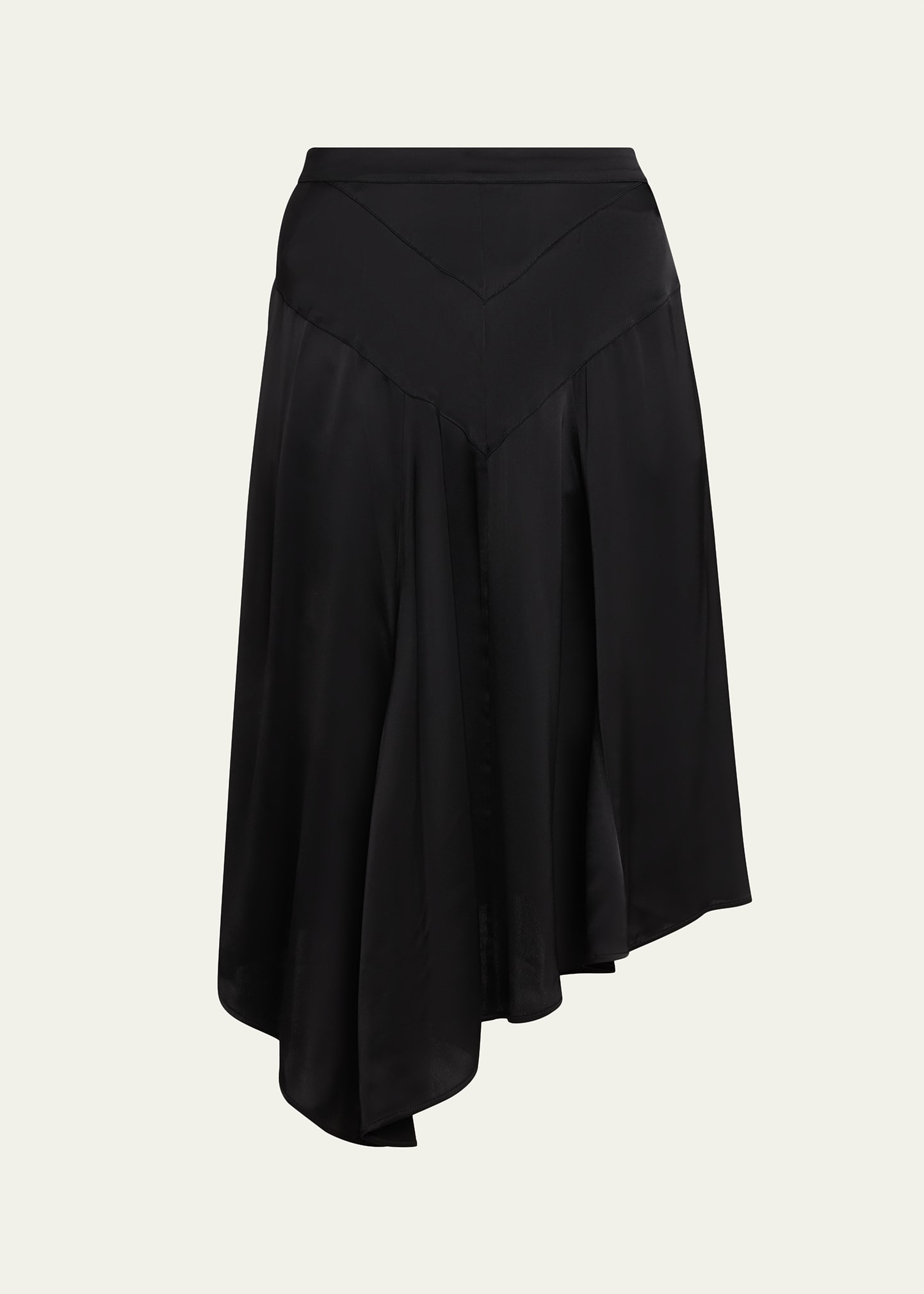 Officine Generale Anisea Flared Asymmetric Midi Skirt - Bergdorf