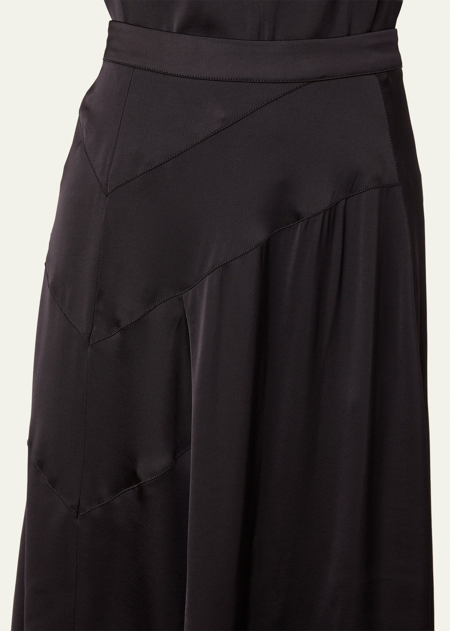 Officine Generale Anisea Flared Asymmetric Midi Skirt - Bergdorf