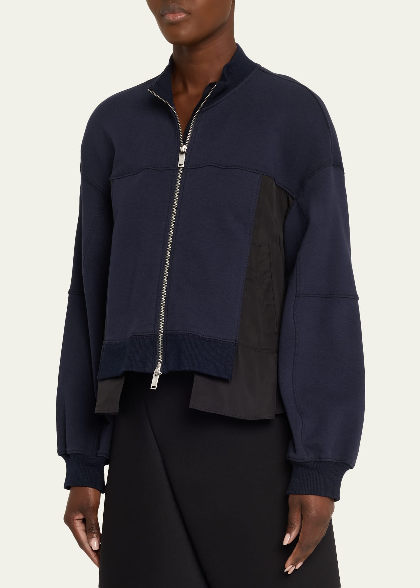 3.1 Phillip Lim Asymmetric Sport Jacket with Ripstop Panels
