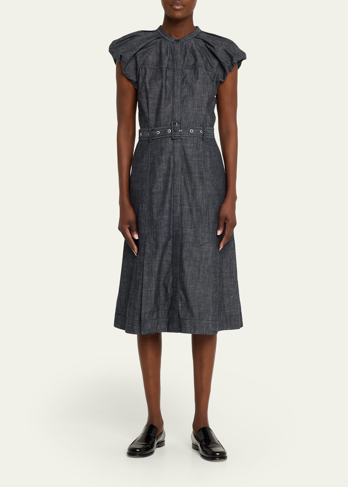 3.1 Phillip Lim Belted Denim Midi Shirtdress