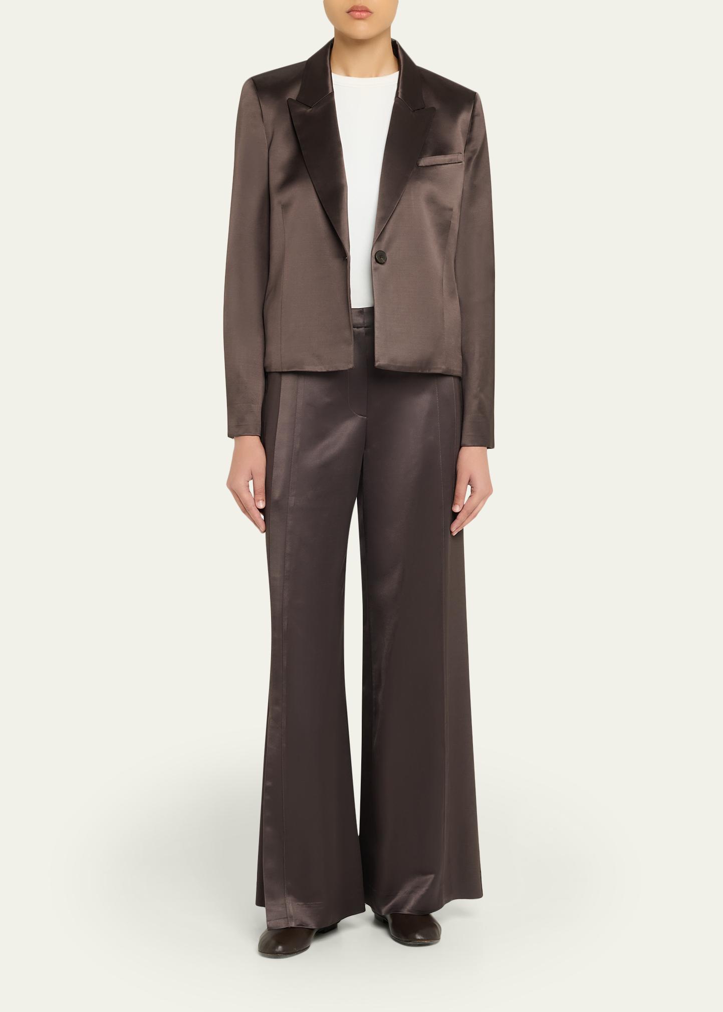 TWP Sawyer Satin Single-Breasted Blazer - Bergdorf Goodman