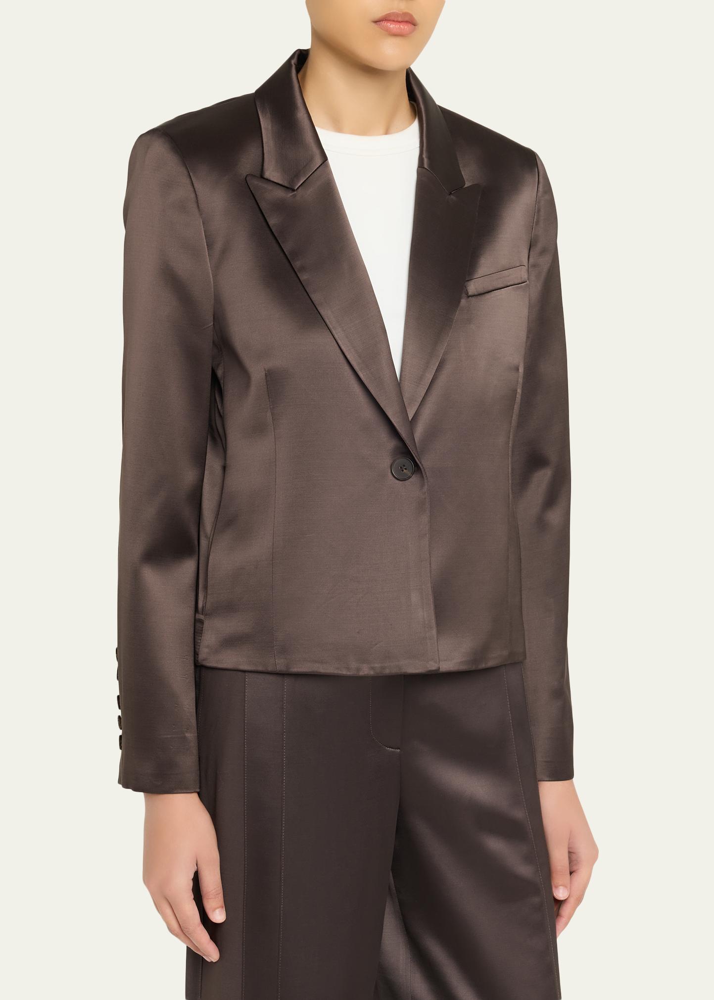 TWP Sawyer Satin Single-Breasted Blazer - Bergdorf Goodman