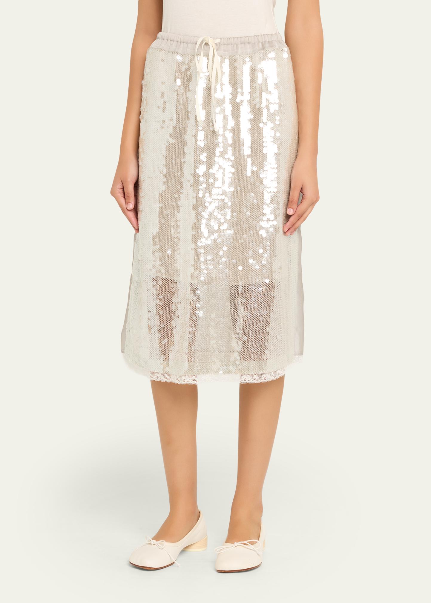3.1 Phillip Lim Sequined Drawstring Skirt - Bergdorf Goodman