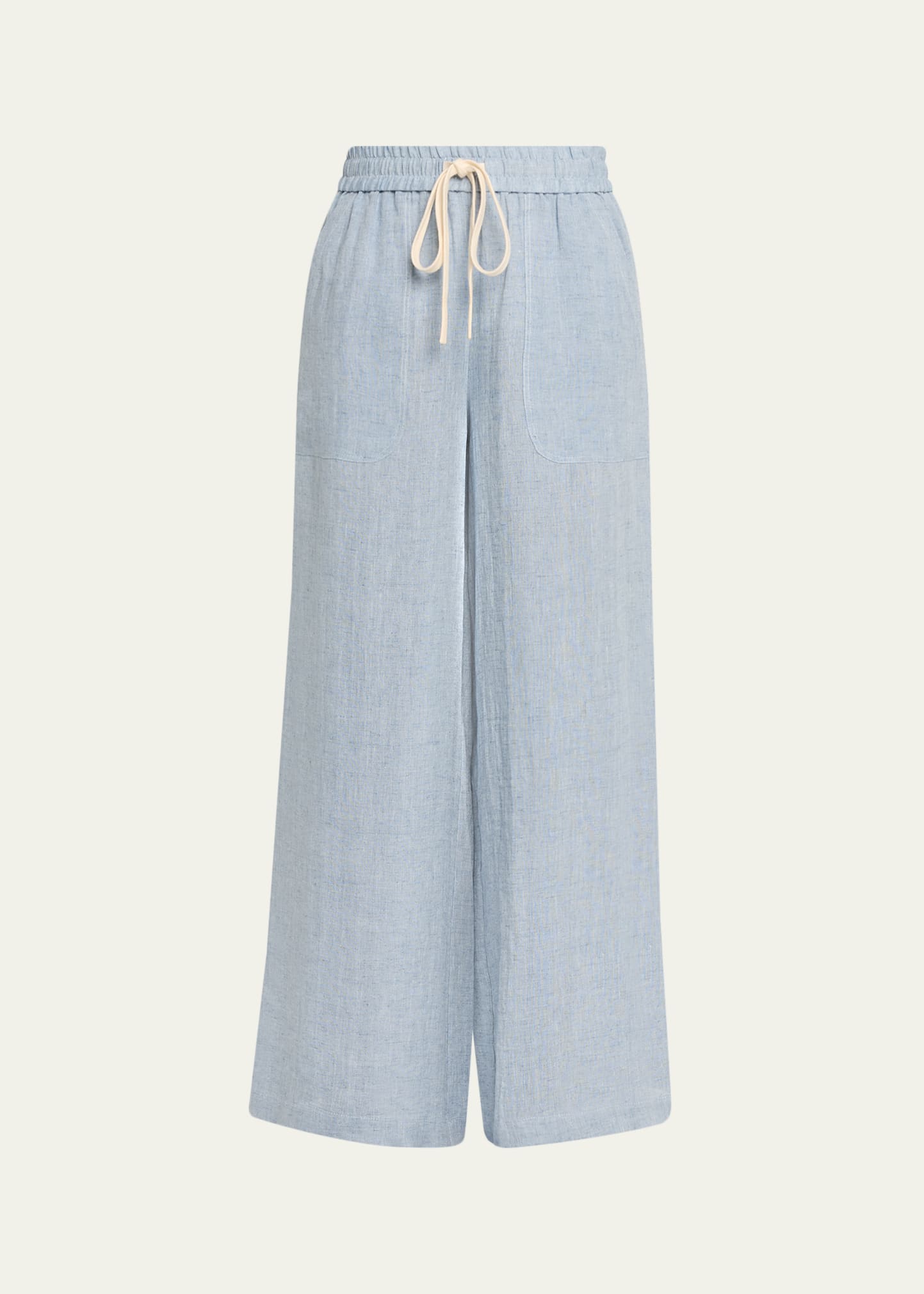 TWP Main St. Washed Hemp Denim Wide-Leg Pants - Bergdorf Goodman