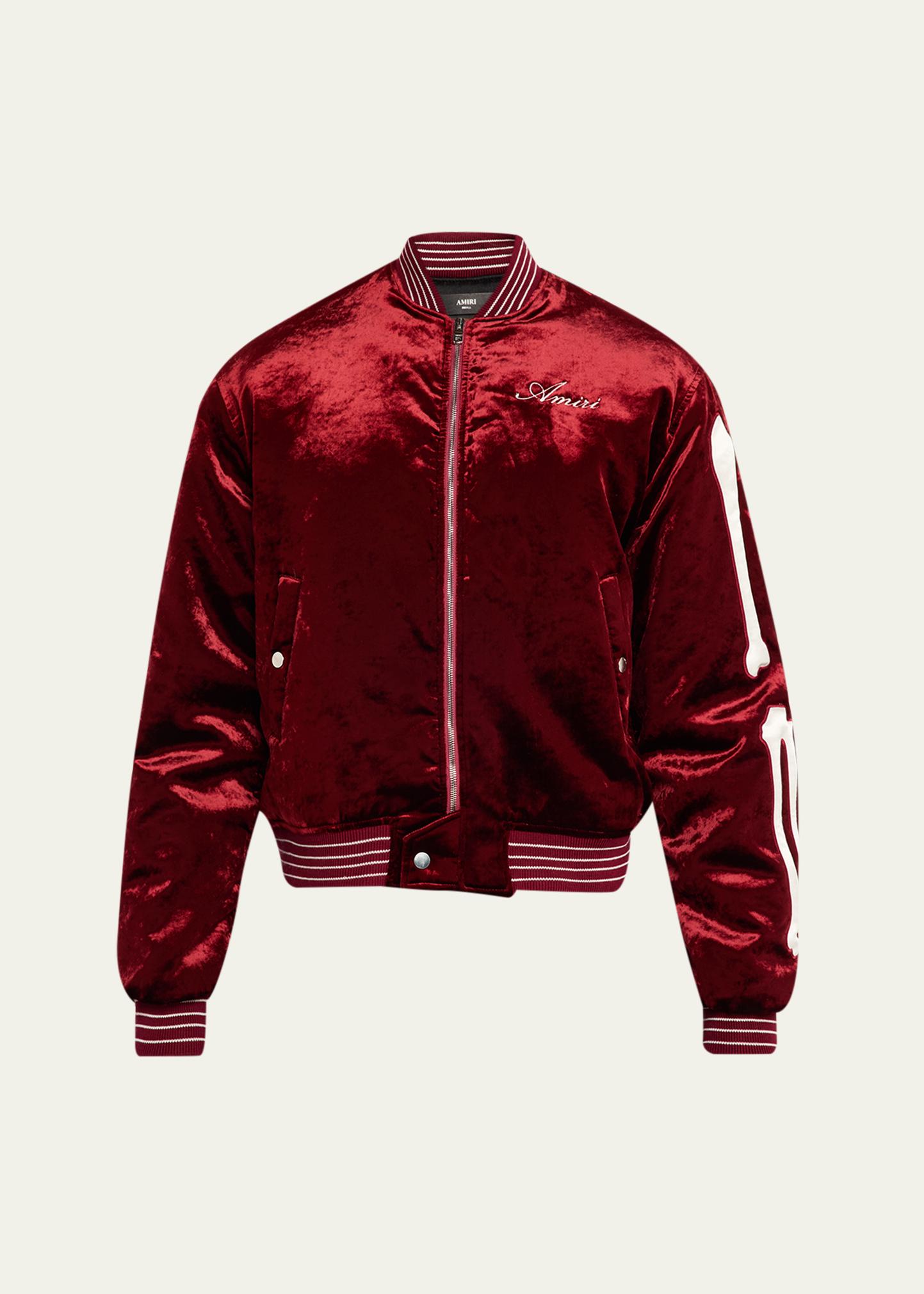 Amiri Bones Satin Bomber Jacket - Bergdorf Goodman