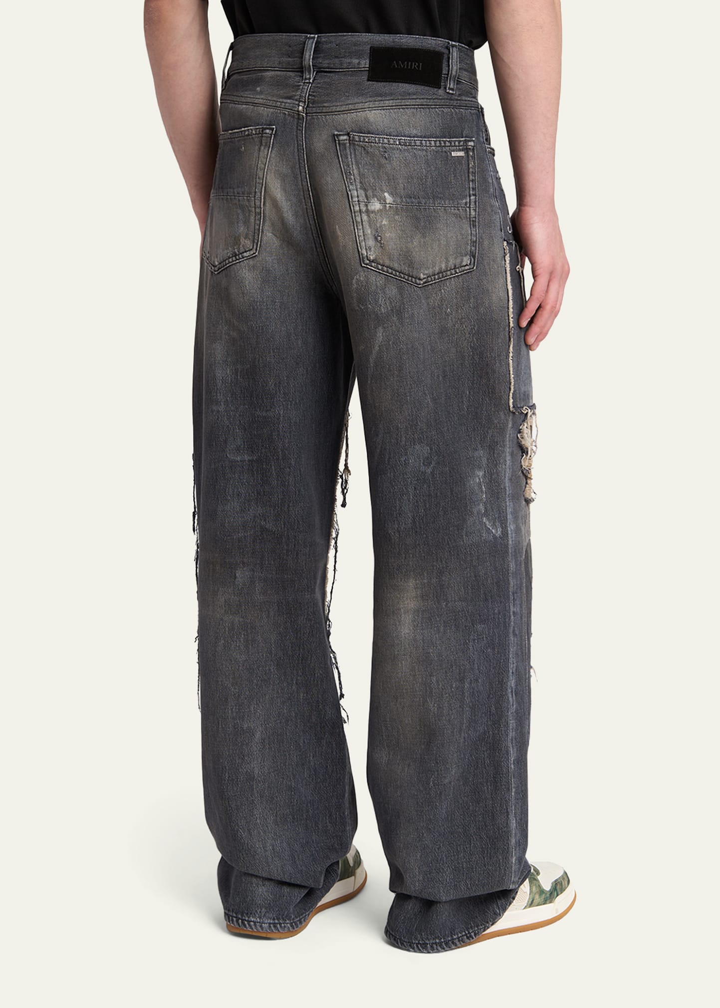 Amiri Men's Distressed Stretch Straight-Fit Jeans - Bergdorf Goodman