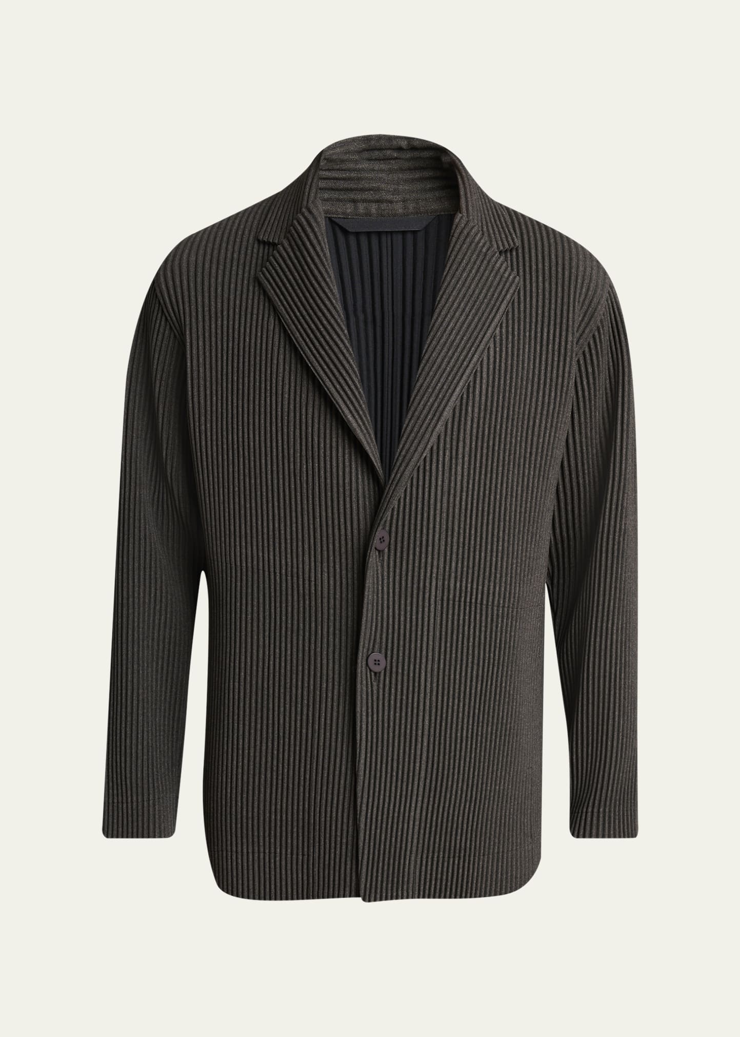Homme Plisse Issey Miyake Men's Wool Like Light Pleated Single
