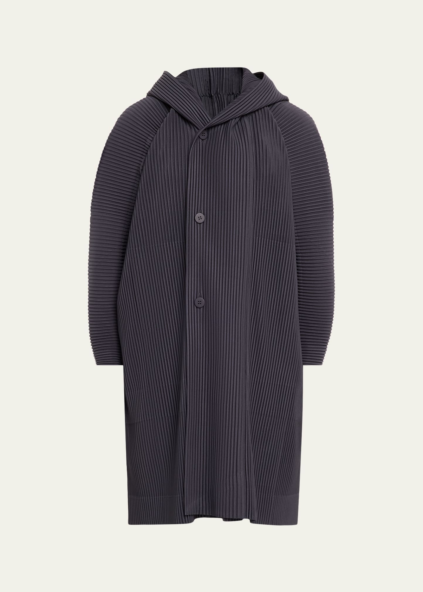 HOMME PLISSÉ ISSEY MIYAKE アクリメーションコート Homme Plisse Issey Miyake Hooded Plisse Coat - Bergdorf Goodman