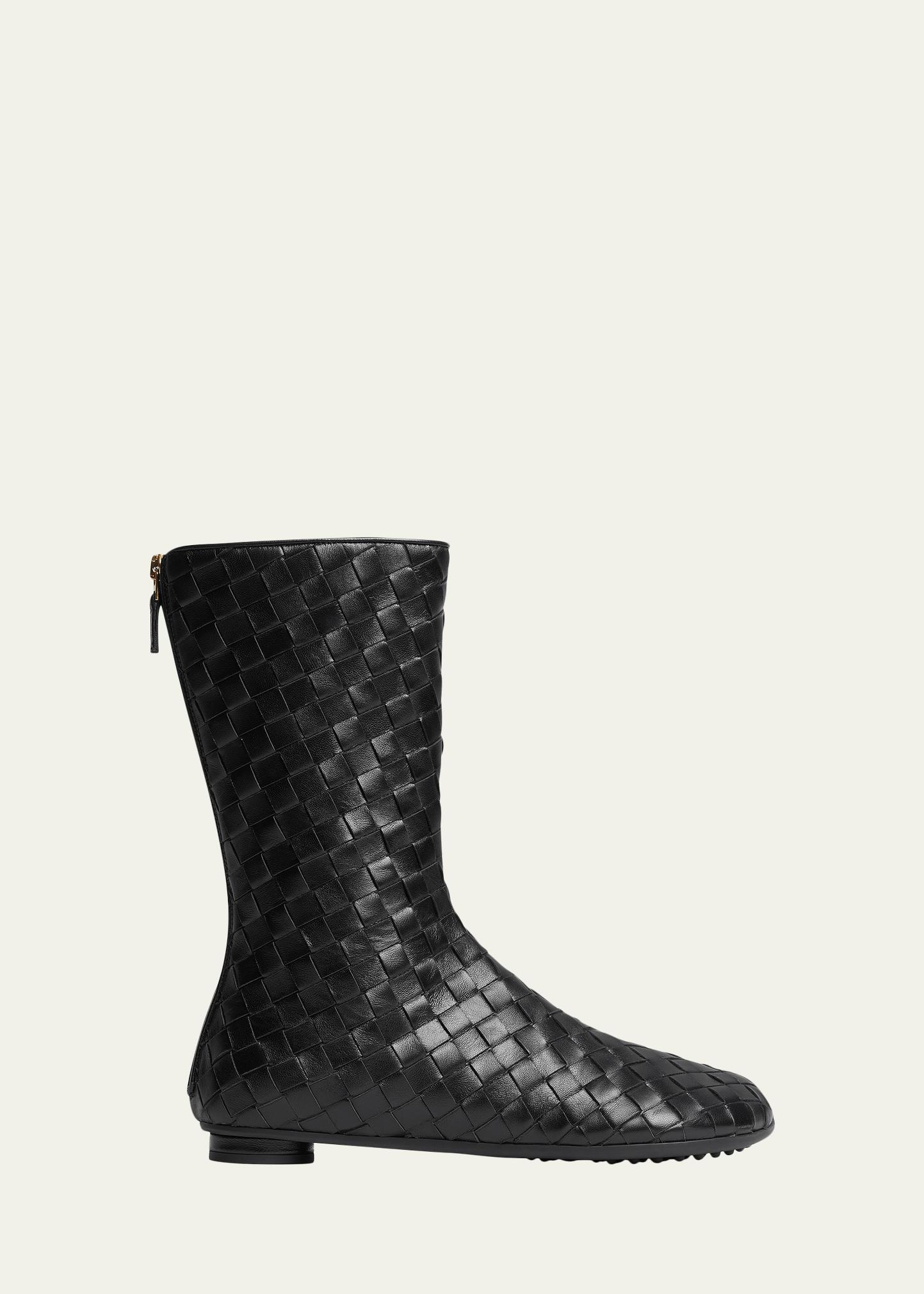 Bottega Veneta Atomic Intrecciato Leather Boots - Bergdorf Goodman