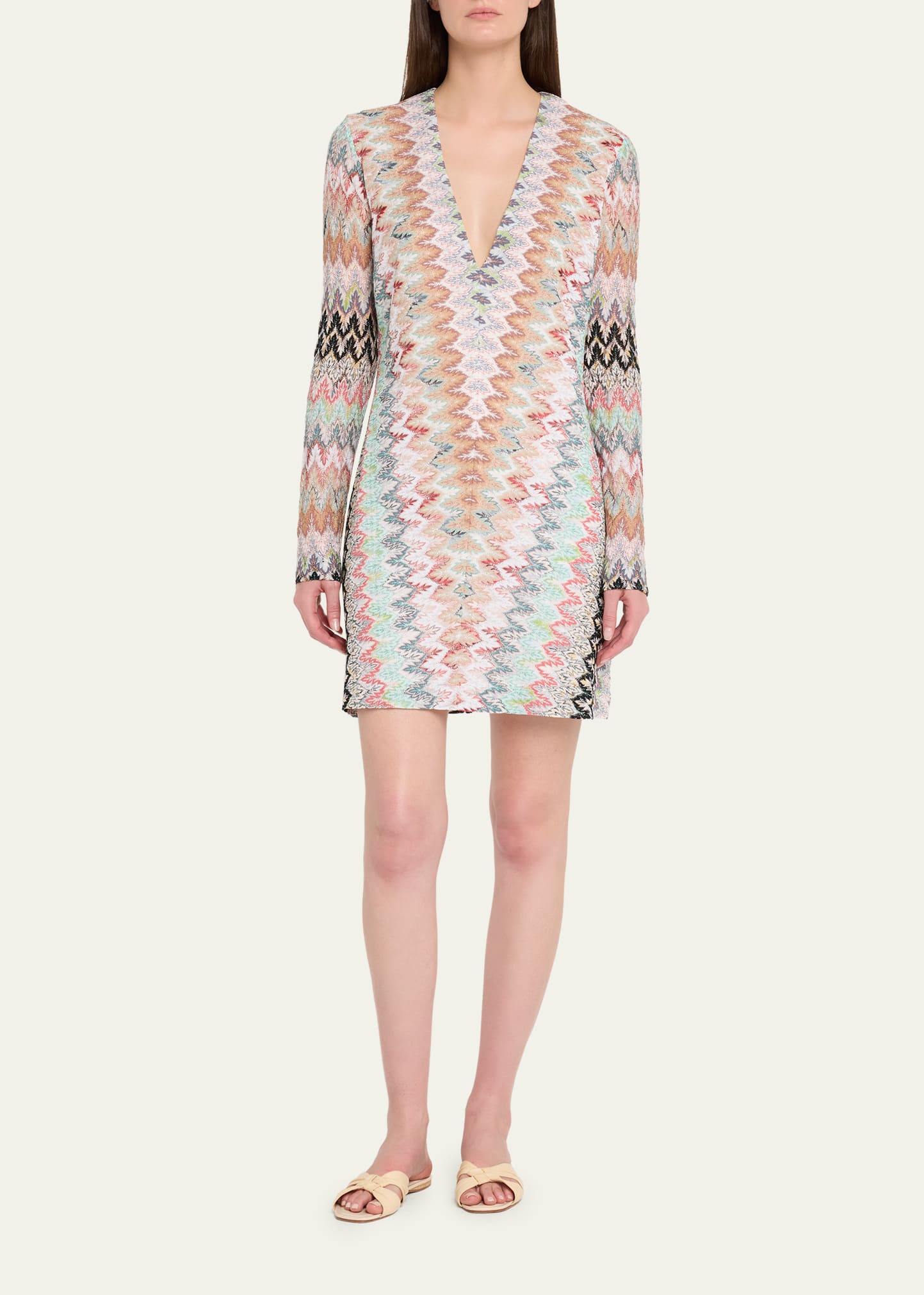 missoni zigzag knit dress Missoni