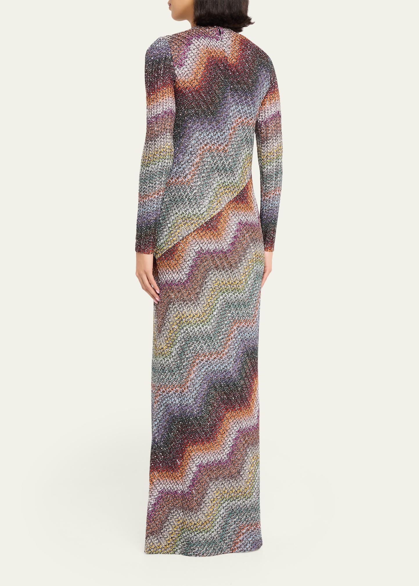 Missoni Sequin Wefted Loom Knit Long-Sleeve Gown - Bergdorf Goodman
