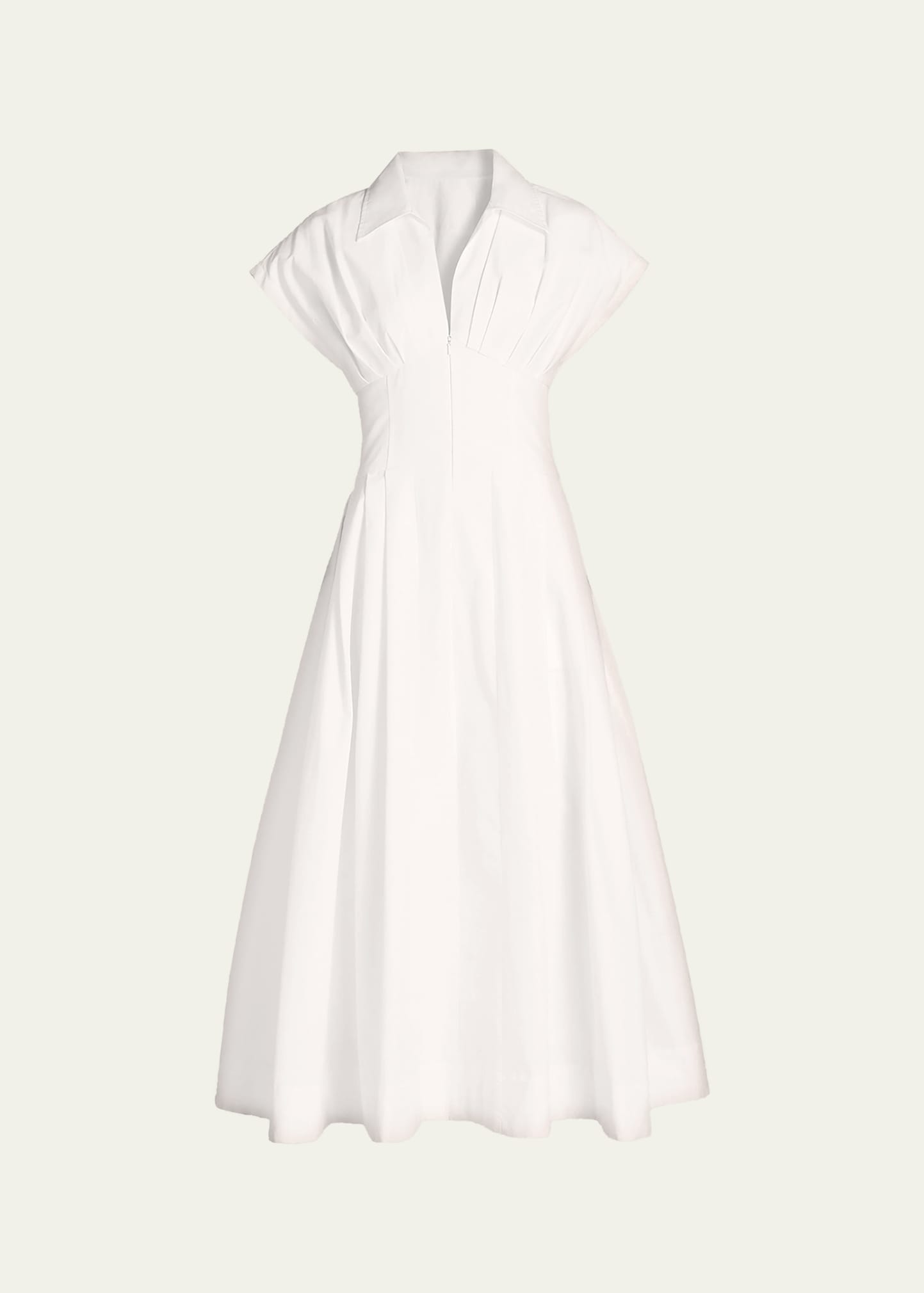 SIMKHAI Farlow Zip-Front Midi Dress - Bergdorf Goodman