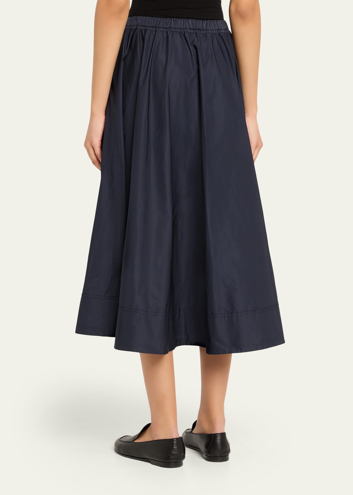 SIMKHAI Flynn Technical A-Line Midi Skirt - Bergdorf Goodman