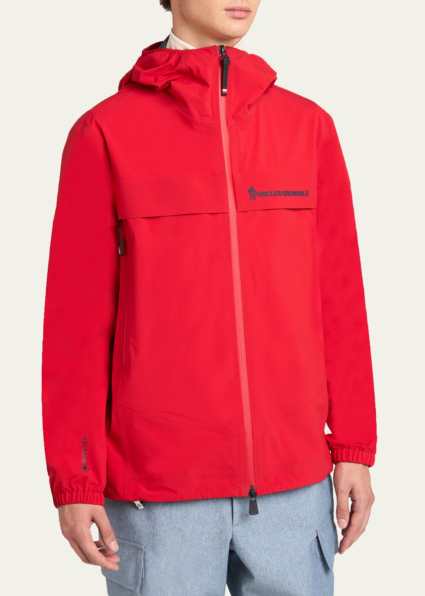 MONCLER レッド フード付きジャケット 6 Moncler Grenoble Men's Shipton Hooded Shell Jacket - Bergdorf Goodman