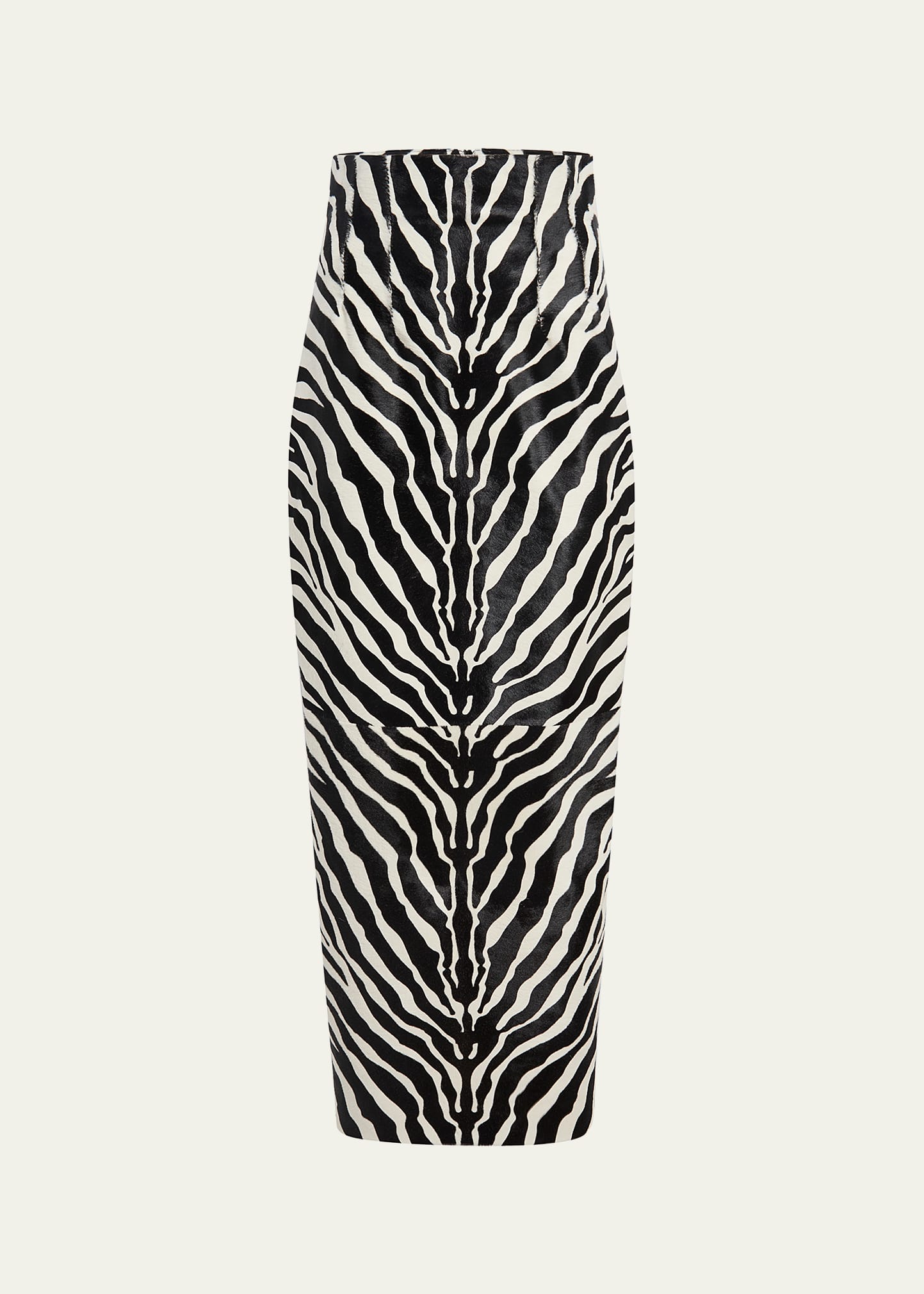 Khaite Loxley Zebra-Print Pony Hair Maxi Skirt - Bergdorf Goodman