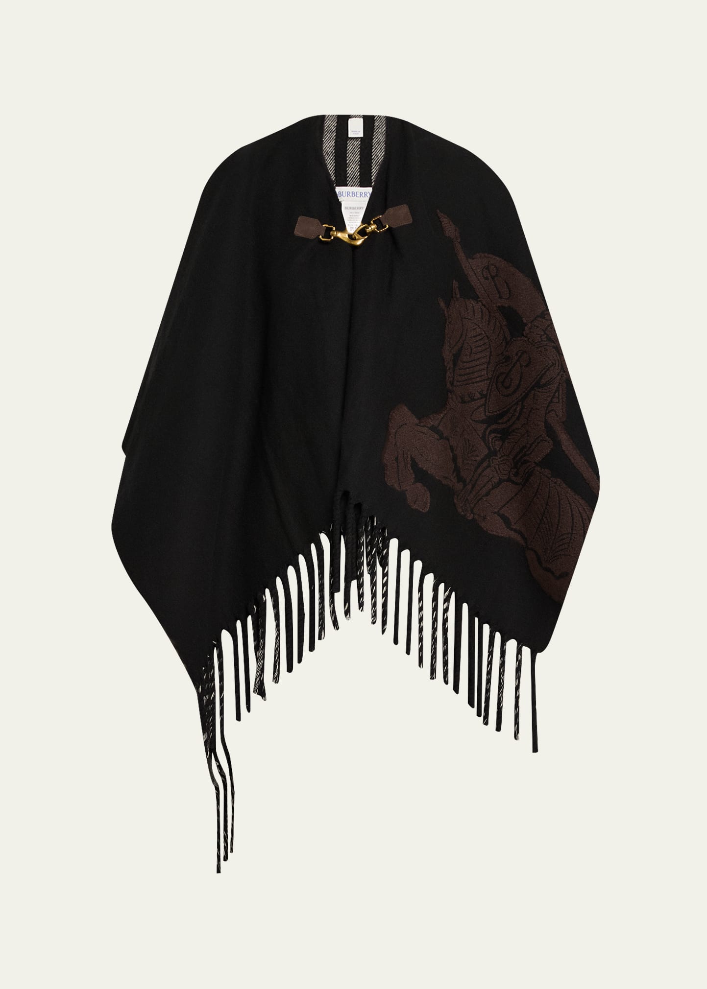 Burberry Fil Coupe EKD Wool Cape - Bergdorf Goodman