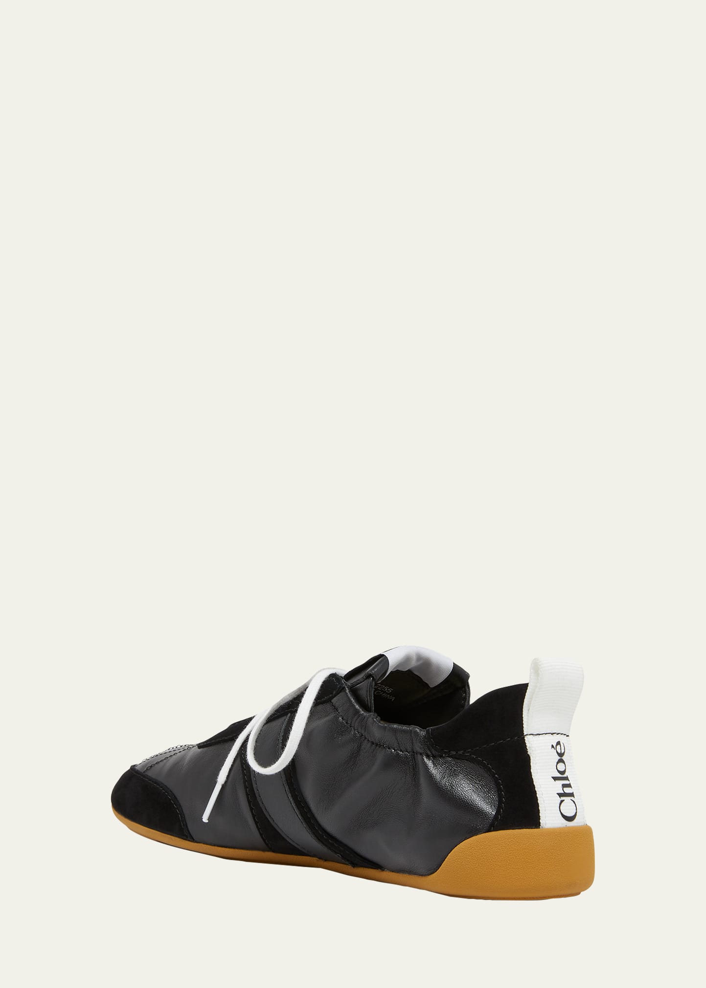 Chloe Kick Mixed Leather Low-Top Sneakers - Bergdorf Goodman