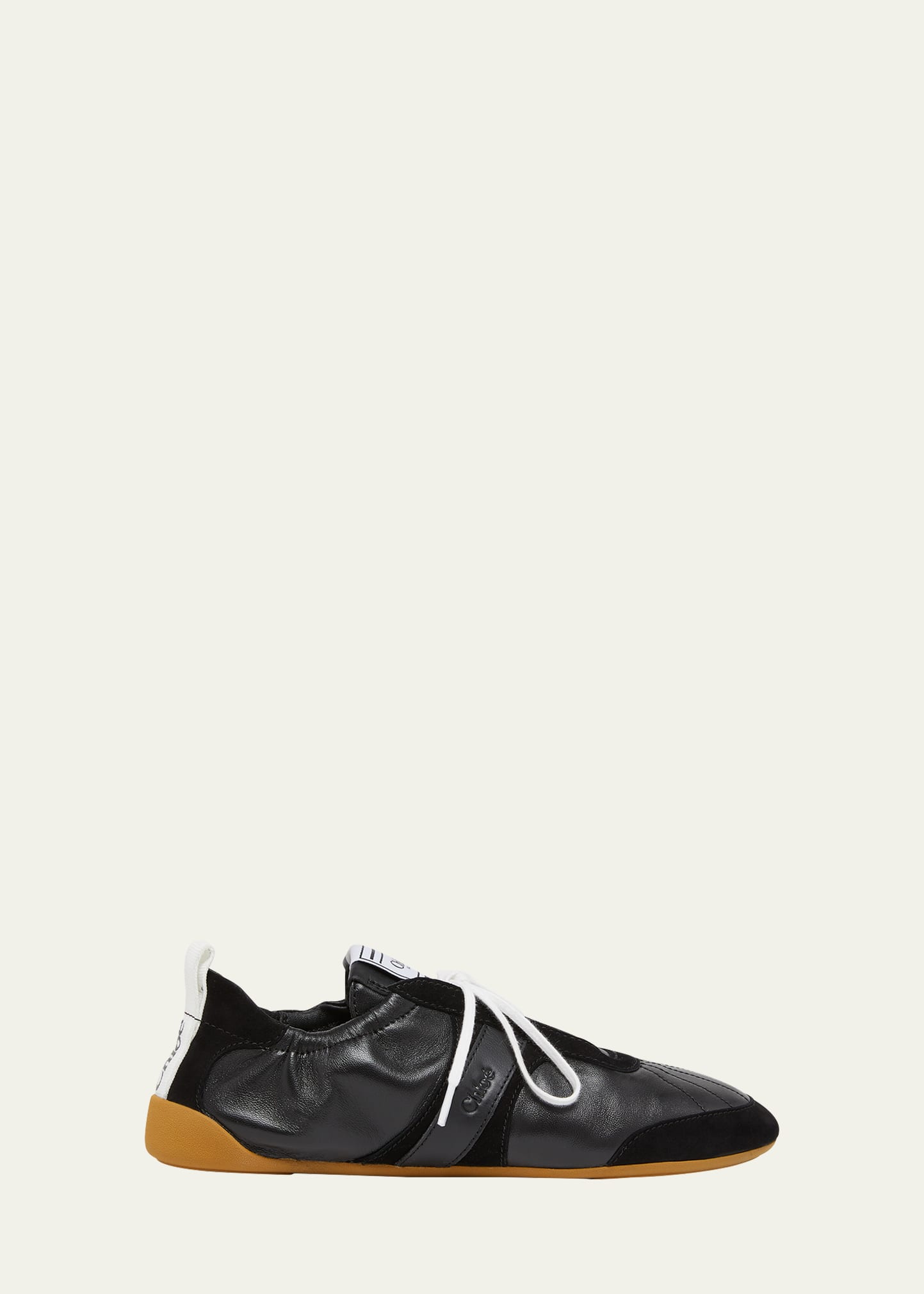 Chloe Kick Mixed Leather Low-Top Sneakers - Bergdorf Goodman
