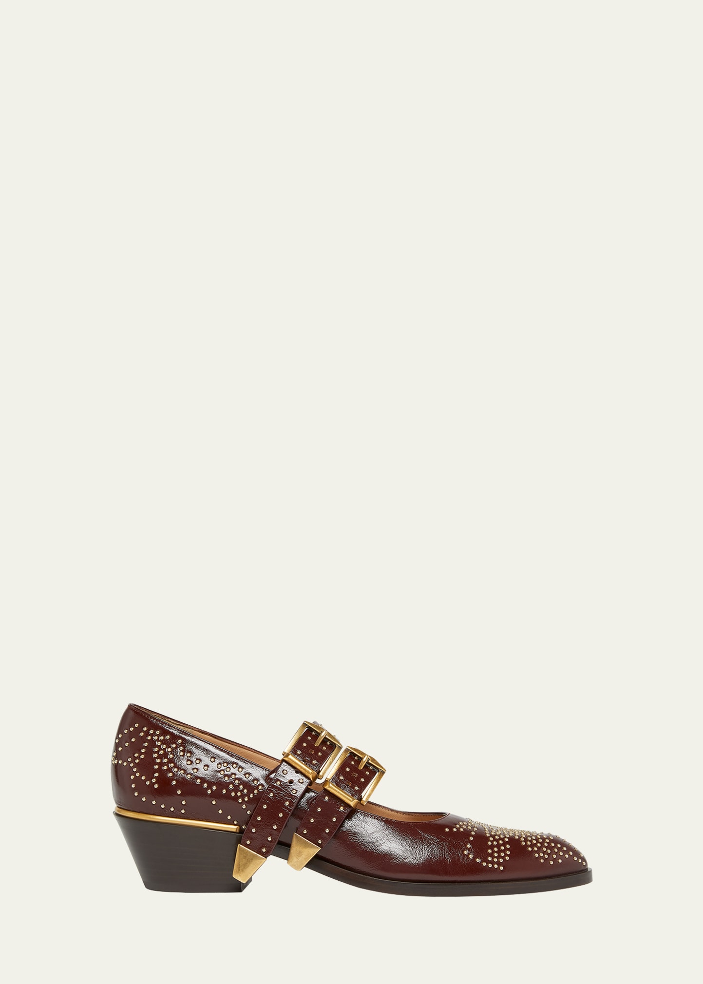 Chloe Susanna Studded Leather Mary Jane Pumps - Bergdorf Goodman