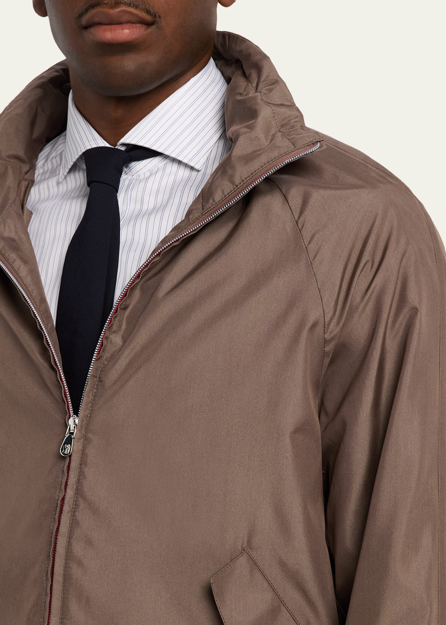 Brunello Cucinelli Men's Unlined Hooded Full-Zip Jacket - Bergdorf