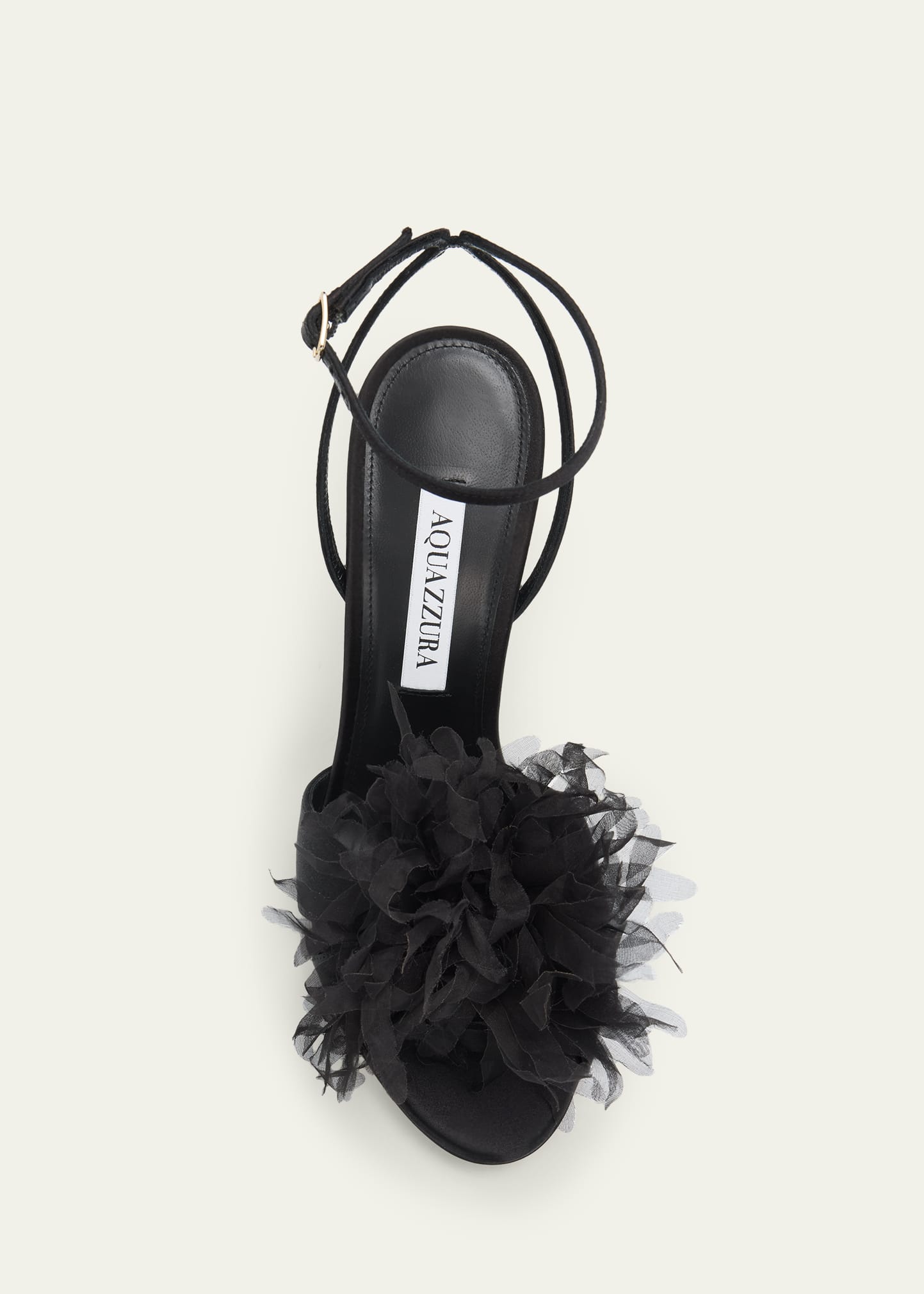 Aquazzura 105mm Poeme Satin Sandals - Bergdorf Goodman