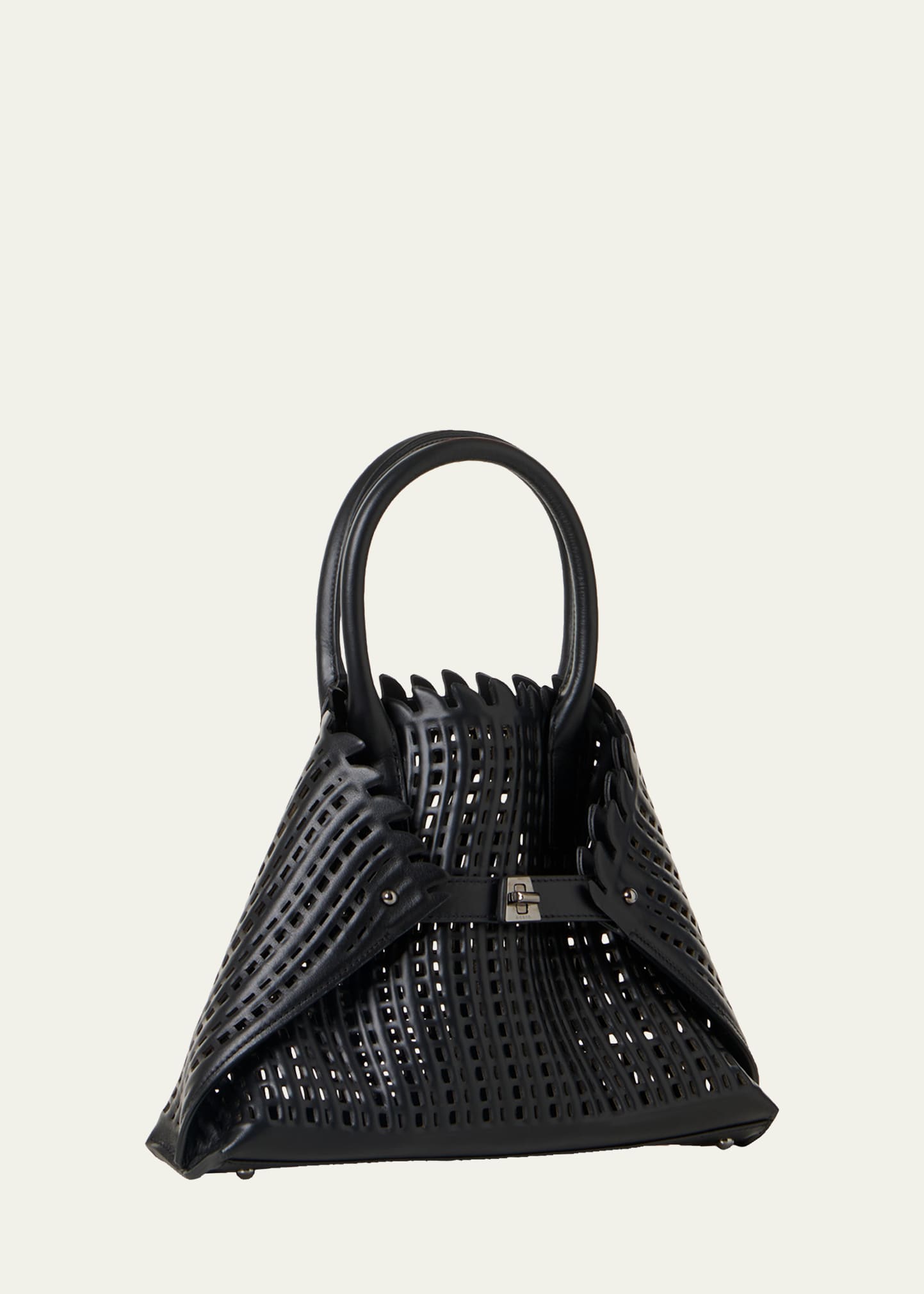 Akris Ai Little Cutout Leather Top-Handle Bag - Bergdorf Goodman