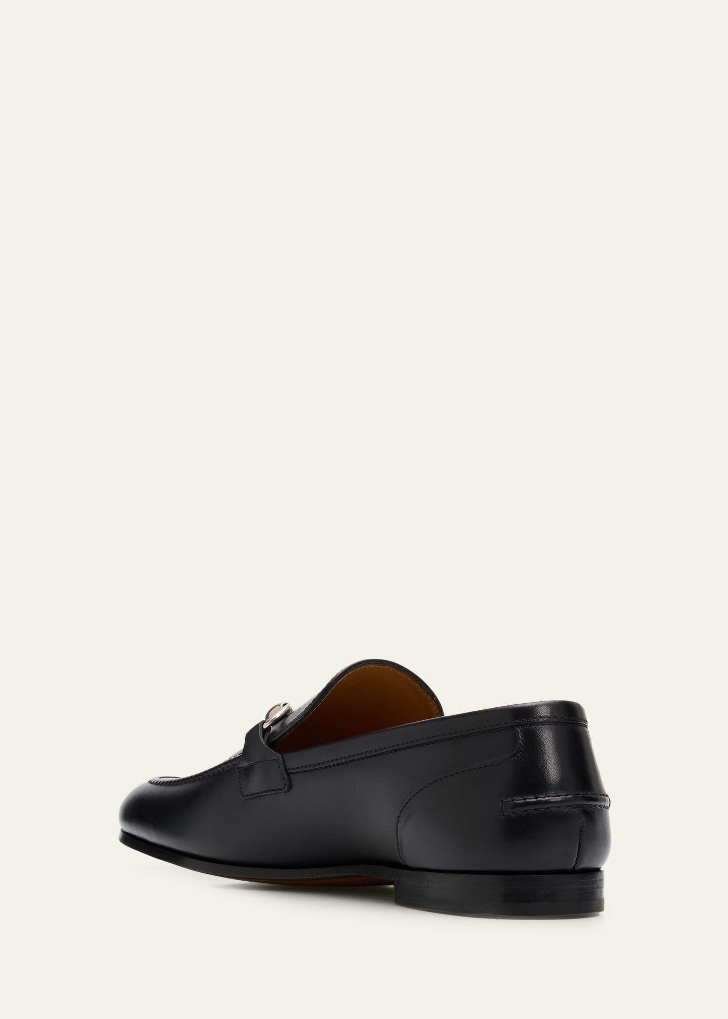 Gucci Men's Jordaan Moccasin Leather Bit Loafers - Bergdorf Goodman