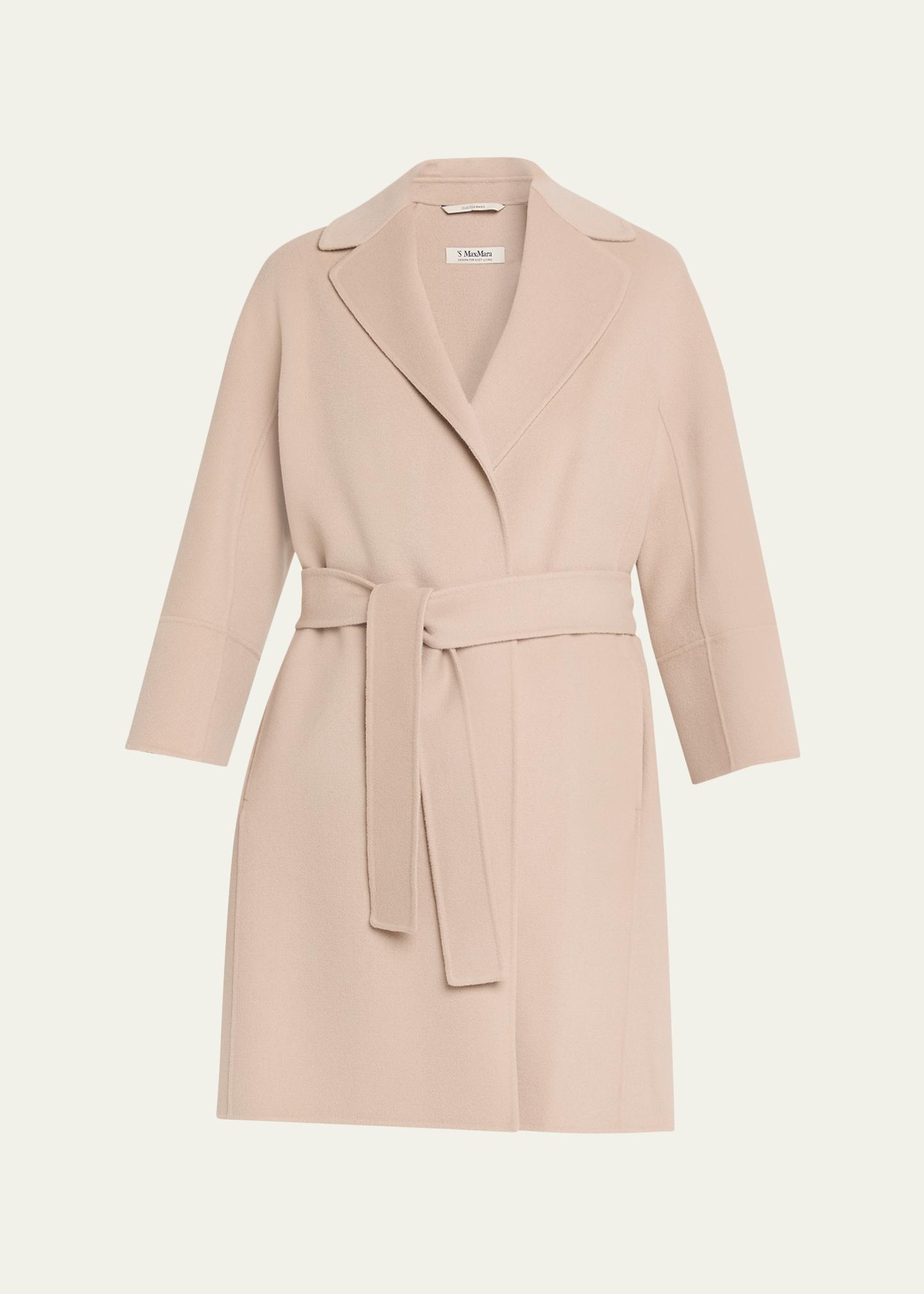Max Mara Double-Faced Wool Wrap Coat - Bergdorf Goodman