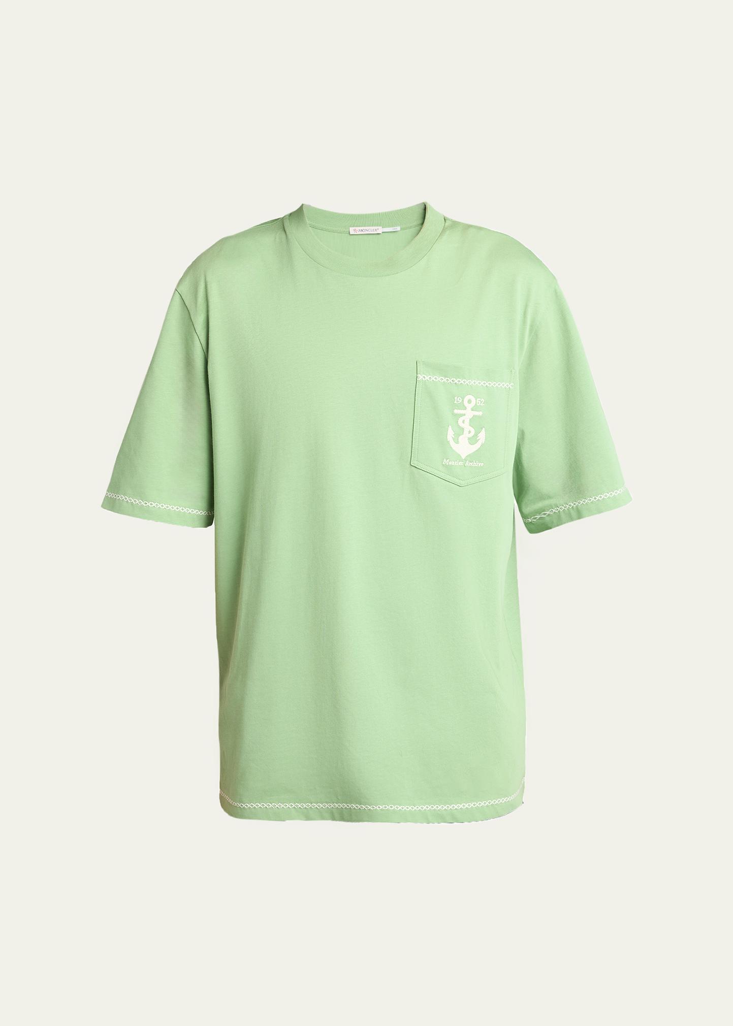 Moncler Men's Anchor Cotton Pocket T-Shirt - Bergdorf Goodman