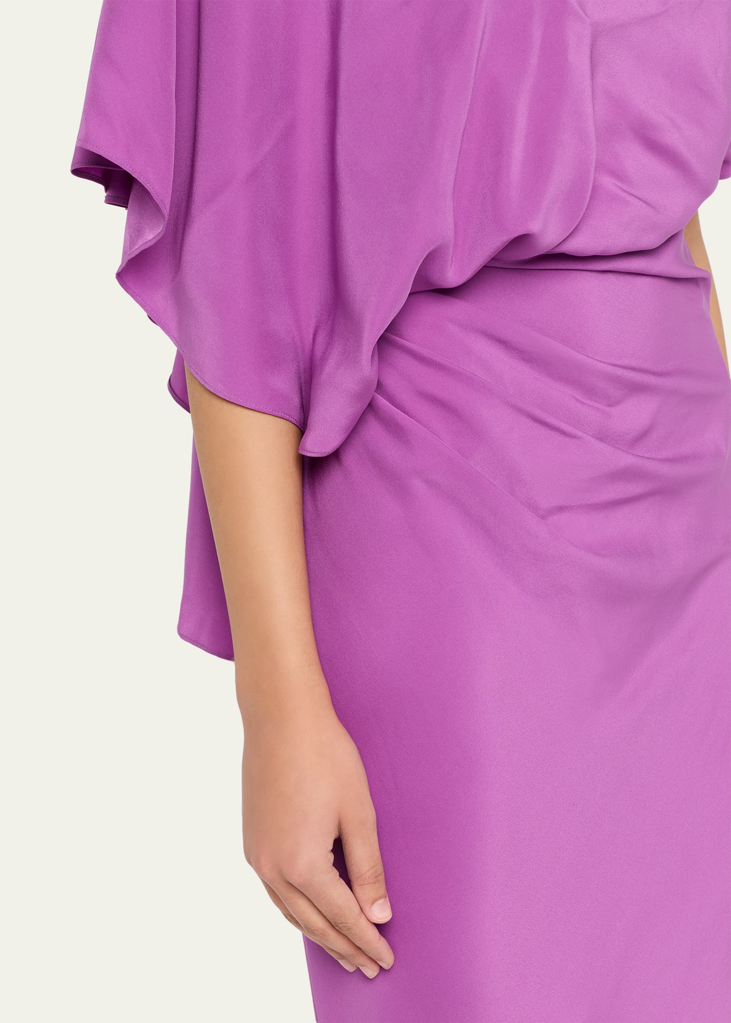 backless silk dress mini Christopher Esber Orion Gown (Blue)