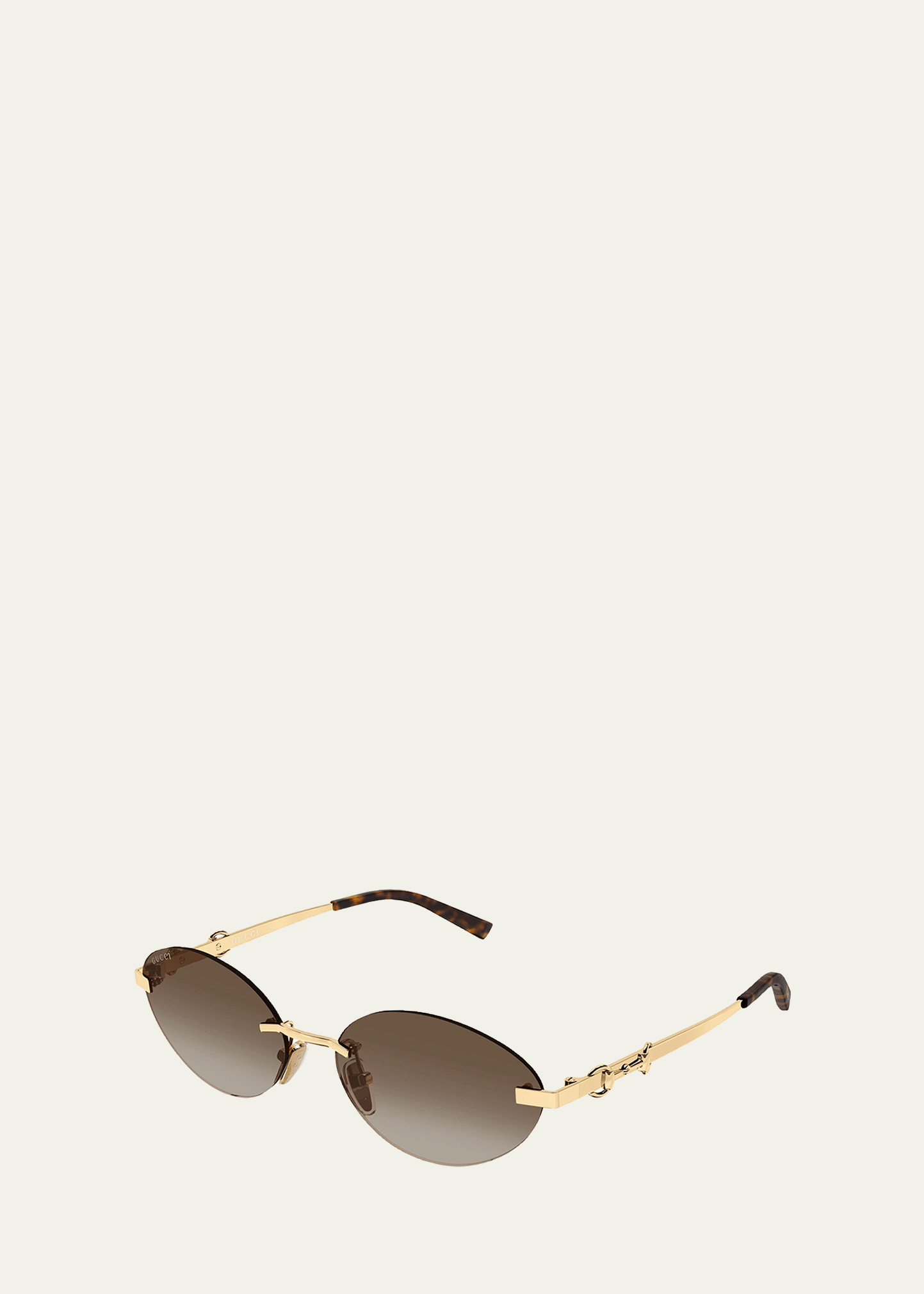 Gucci 58mm Metal & Acetate Oval Sunglasses - Bergdorf Goodman