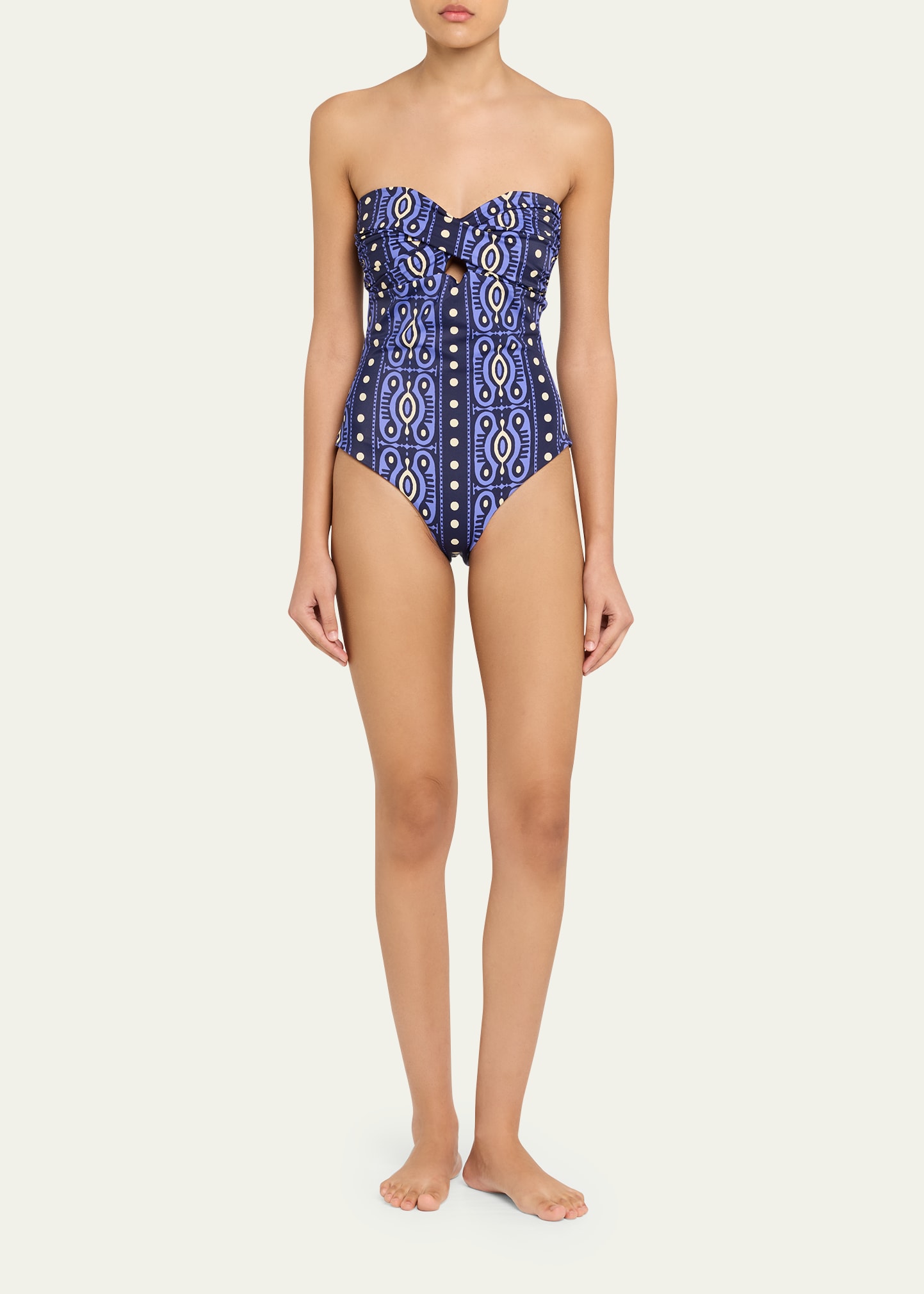 最終価格⭐︎herlipto Anges Swimsuit espresso S Gisela Forever Love One Piece Swimsuit - Front Cutout, Low Back