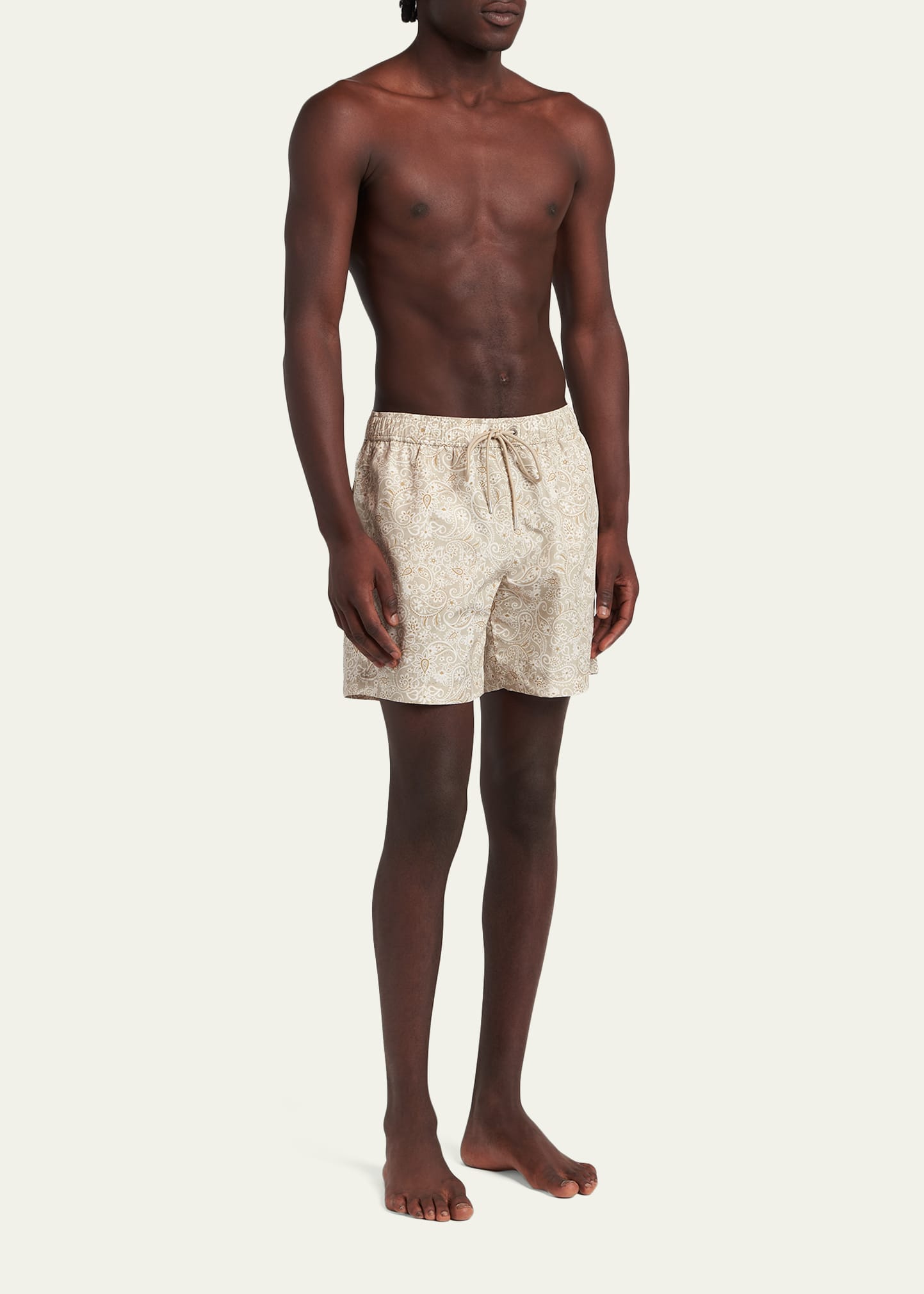 Moncler Men's Paisley Print Swim Shorts - Bergdorf Goodman