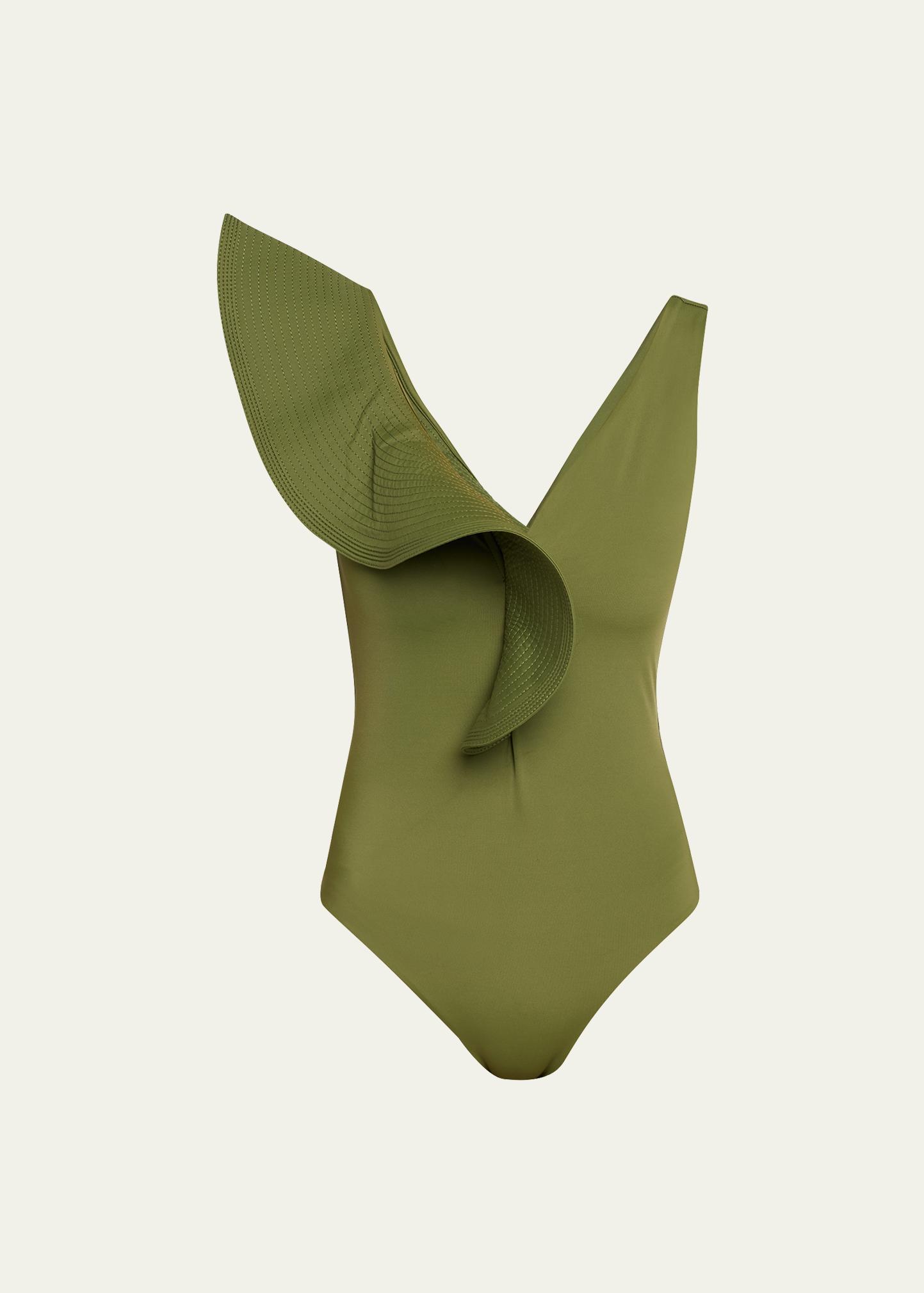 Johanna Ortiz Boleros Ruffled One-Piece Swimsuit - Bergdorf Goodman