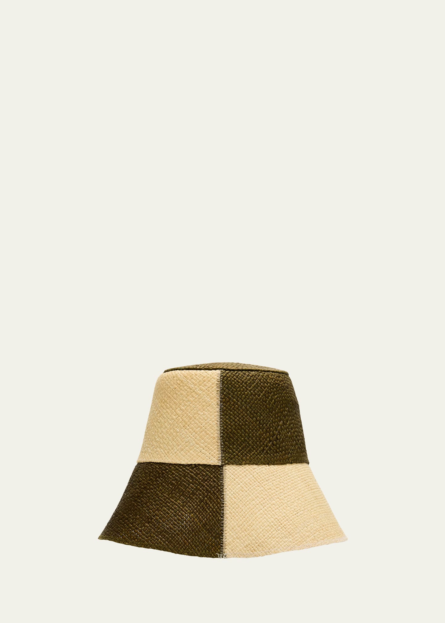 Johanna Ortiz Colorblock Woven Straw Bucket Hat - Bergdorf Goodman