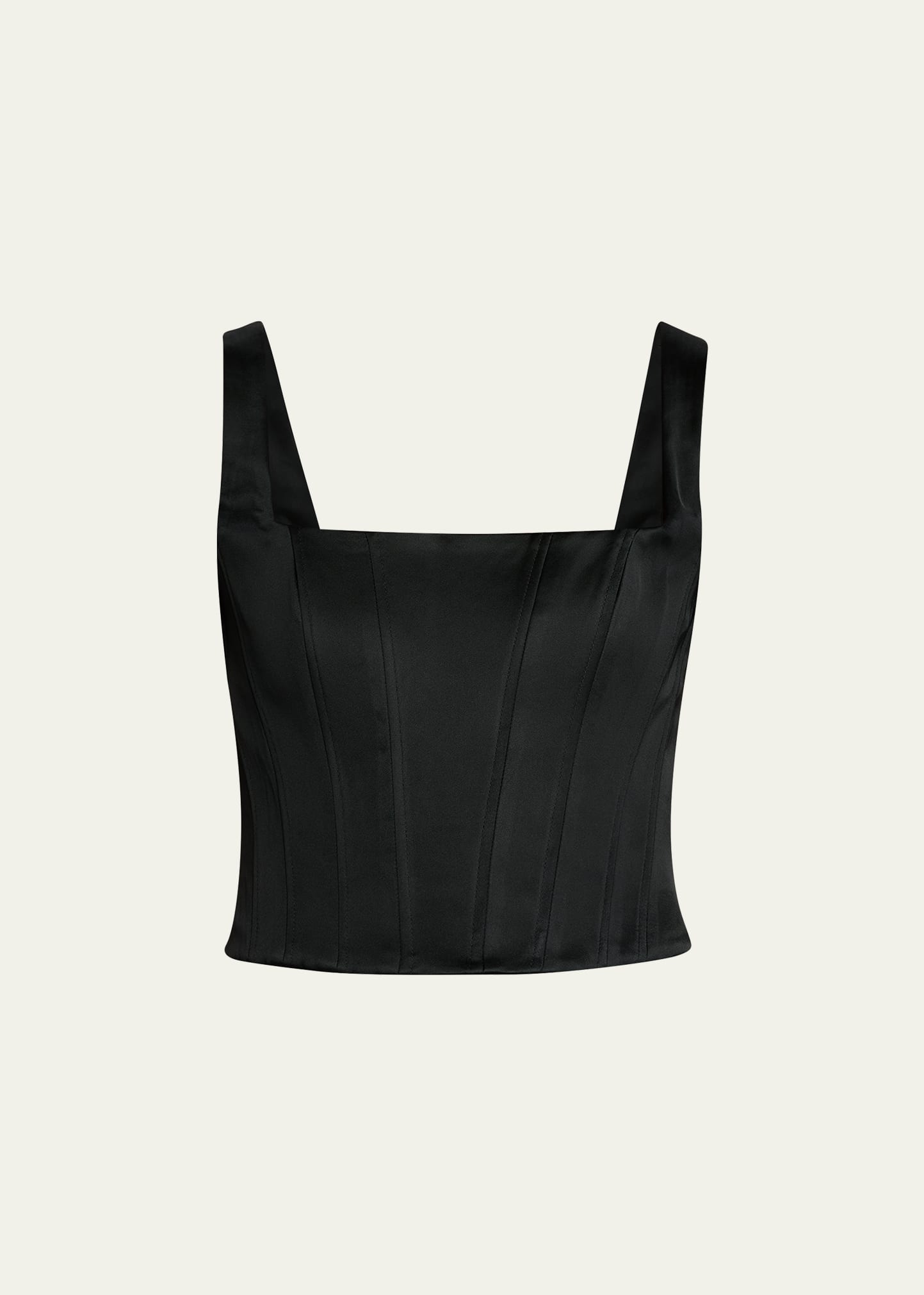 ALICE + OLIVIA Lilianna Satin Corset Top - Bergdorf Goodman