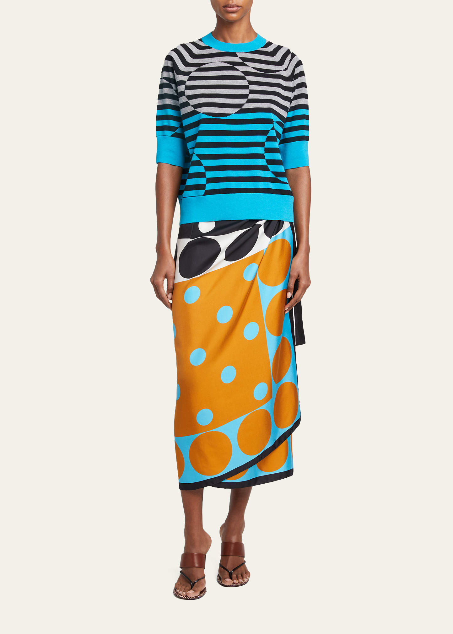Dries Van Noten Scarfy Long Silk Wrap Skirt - Bergdorf Goodman