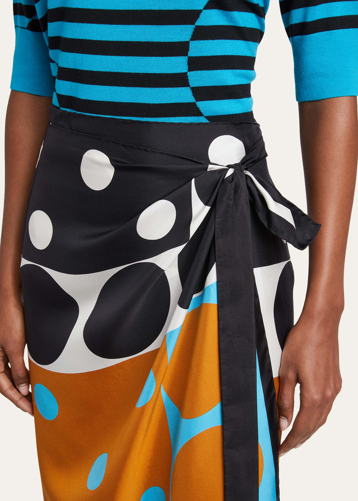 Dries Van Noten Scarfy Long Silk Wrap Skirt - Bergdorf Goodman