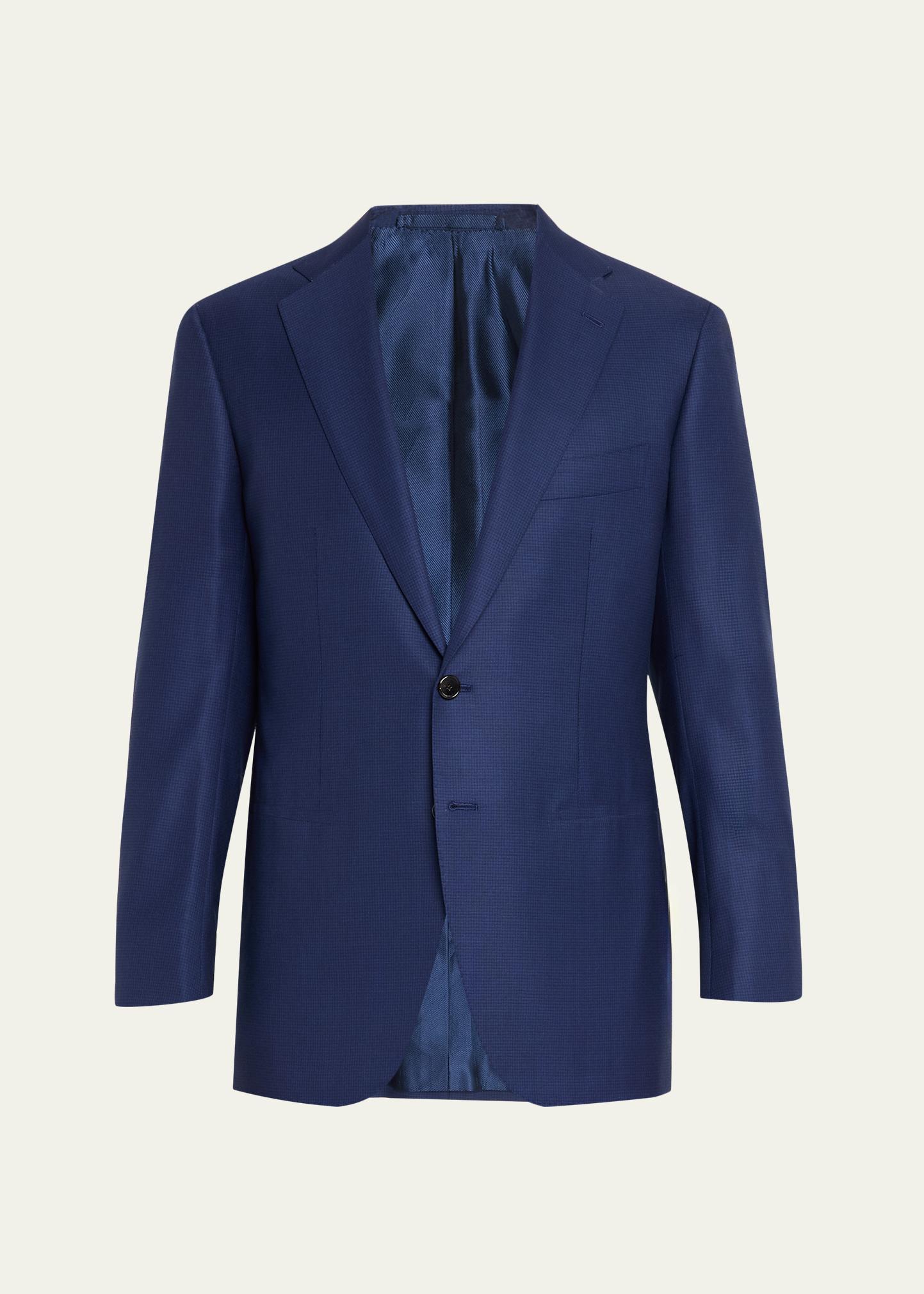 Cesare Attolini Men's Wool Mini-Check Two-Piece Suit - Bergdorf