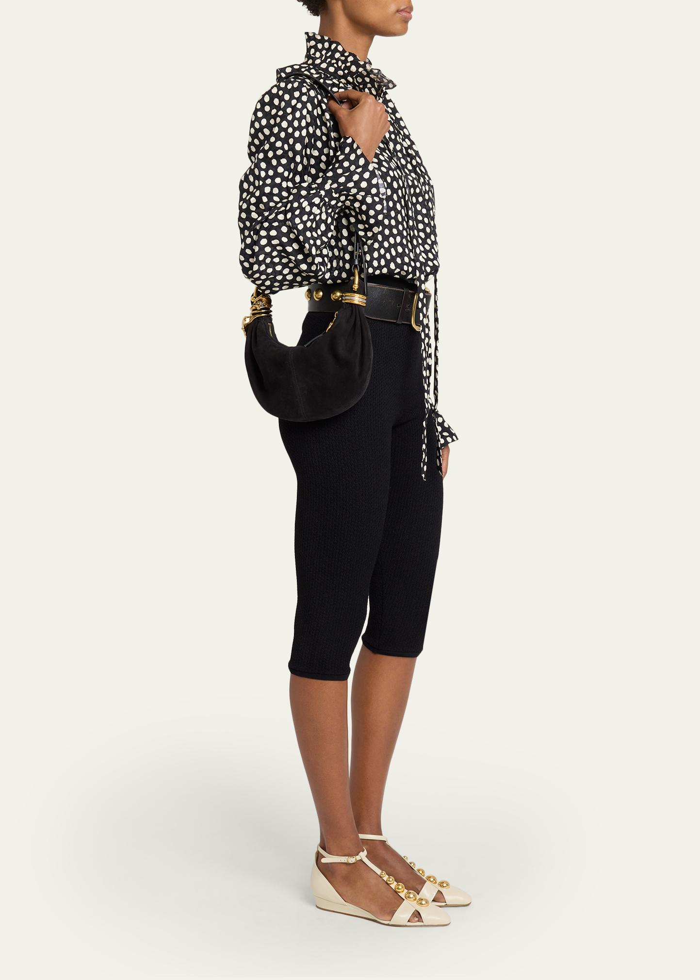 Chloe Sculptural Bracelet Bag in Suede - Bergdorf Goodman