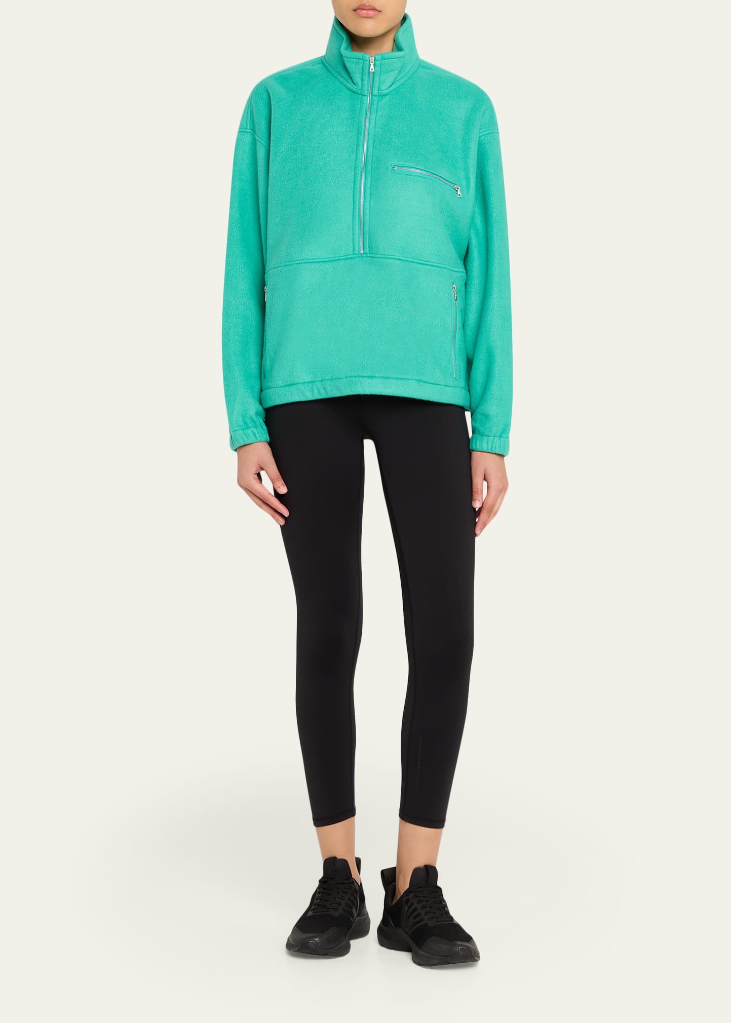 AURALEE Men's Fleece Half-Zip Sweater - Bergdorf Goodman