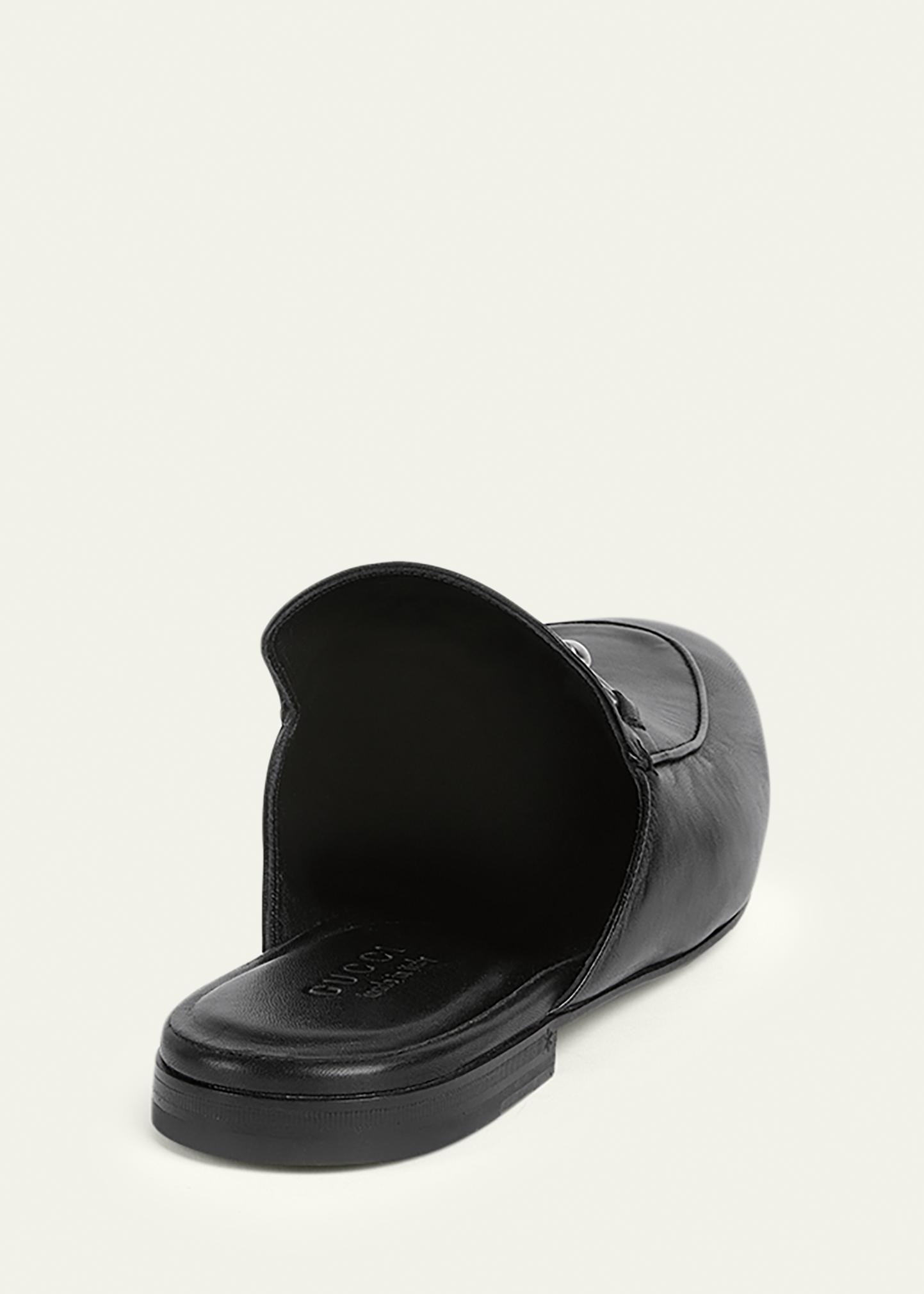 Gucci Men's Leather Horsebit Mules - Bergdorf Goodman